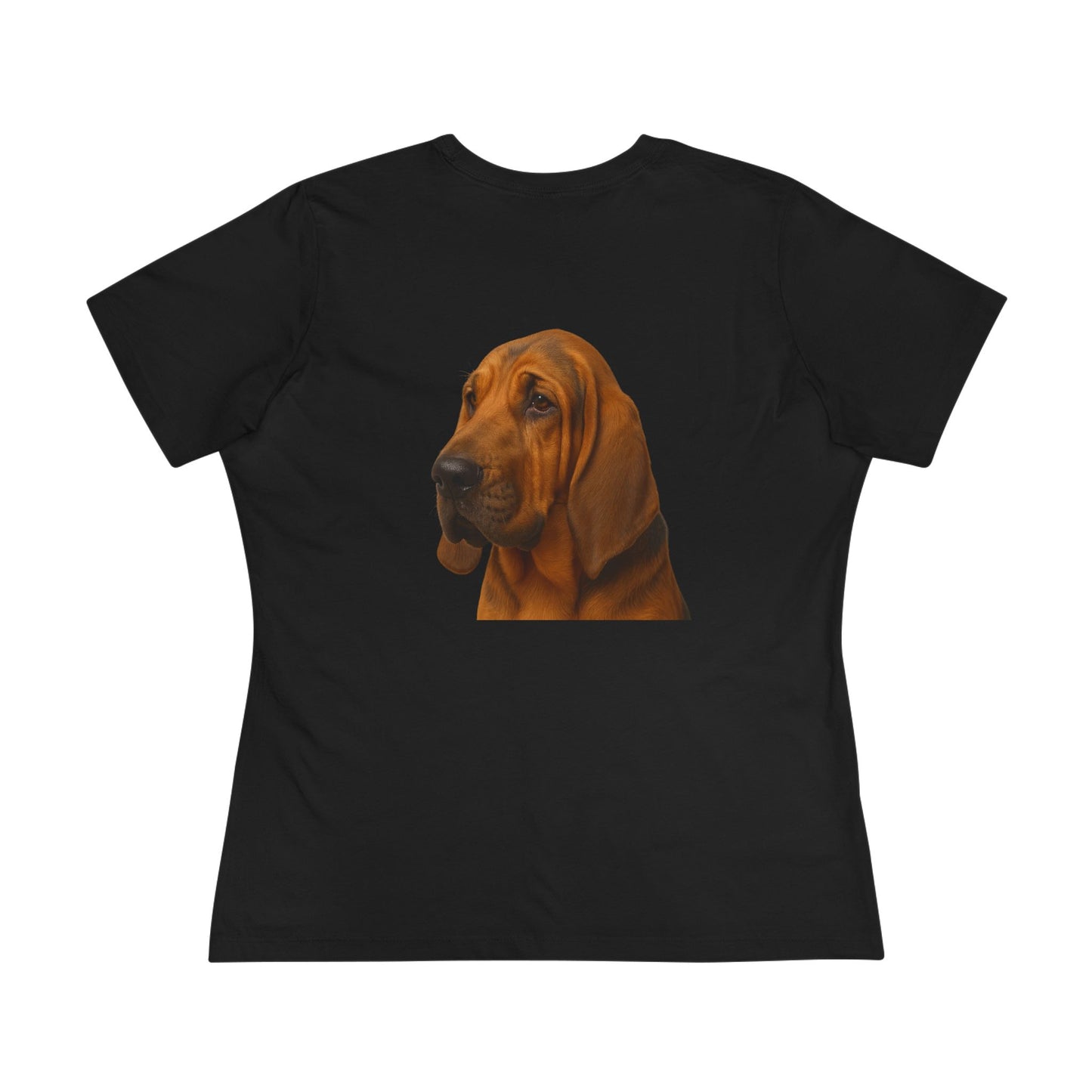 Bloodhound Head Women's Short Sleeve Crewneck Tee