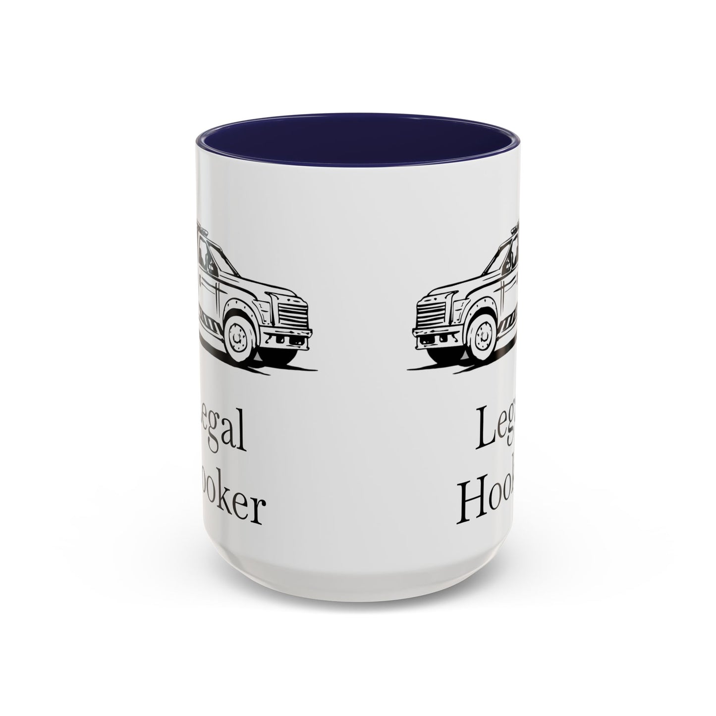 Legal H**ker Wheel Lift Tow Truck 2-Tone Coffee Mug