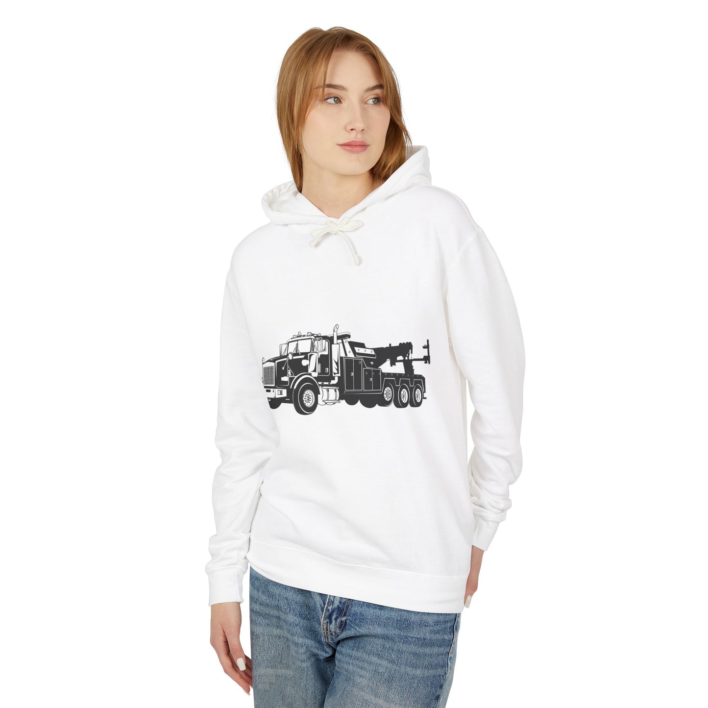 Heavy Tow Truck Unisex Lightweight Hoodie