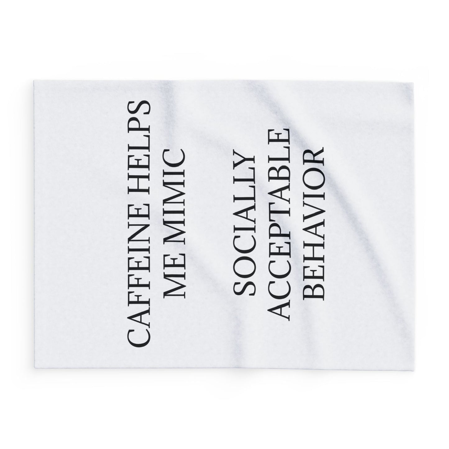 Socially Acceptable Arctic Fleece Blanket