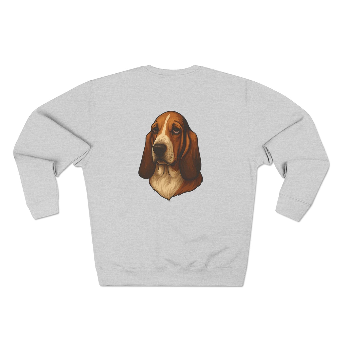 Basset Hound Head Unisex Crewneck Sweatshirt