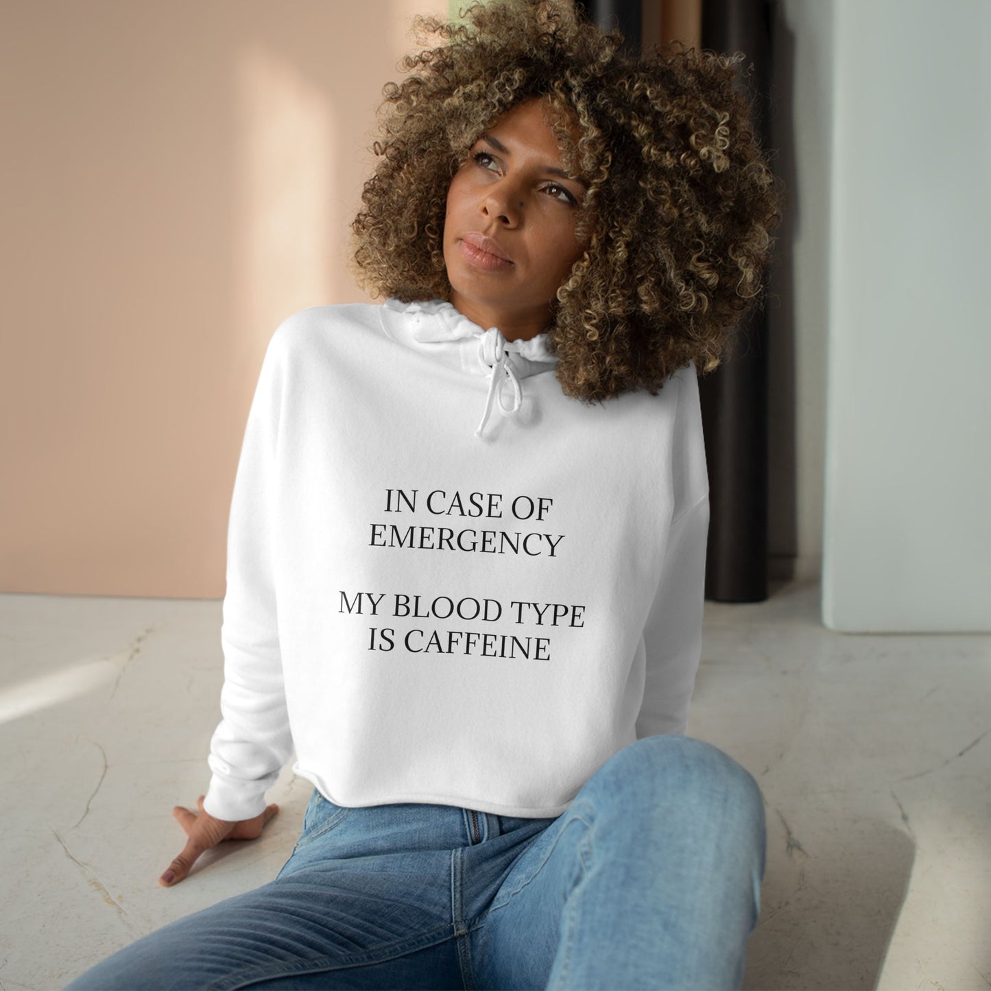 Blood Type Women's Crop Hoodie