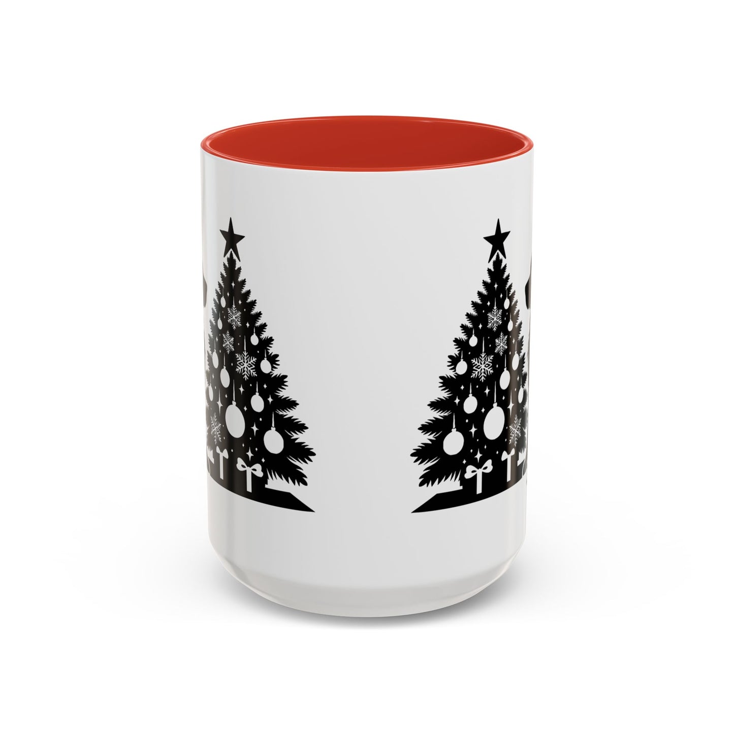 Golden Christmas Tree 2-Tone Coffee Mug