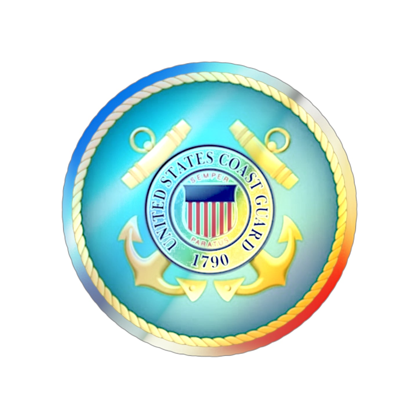 US Coast Guard Holographic Sticker