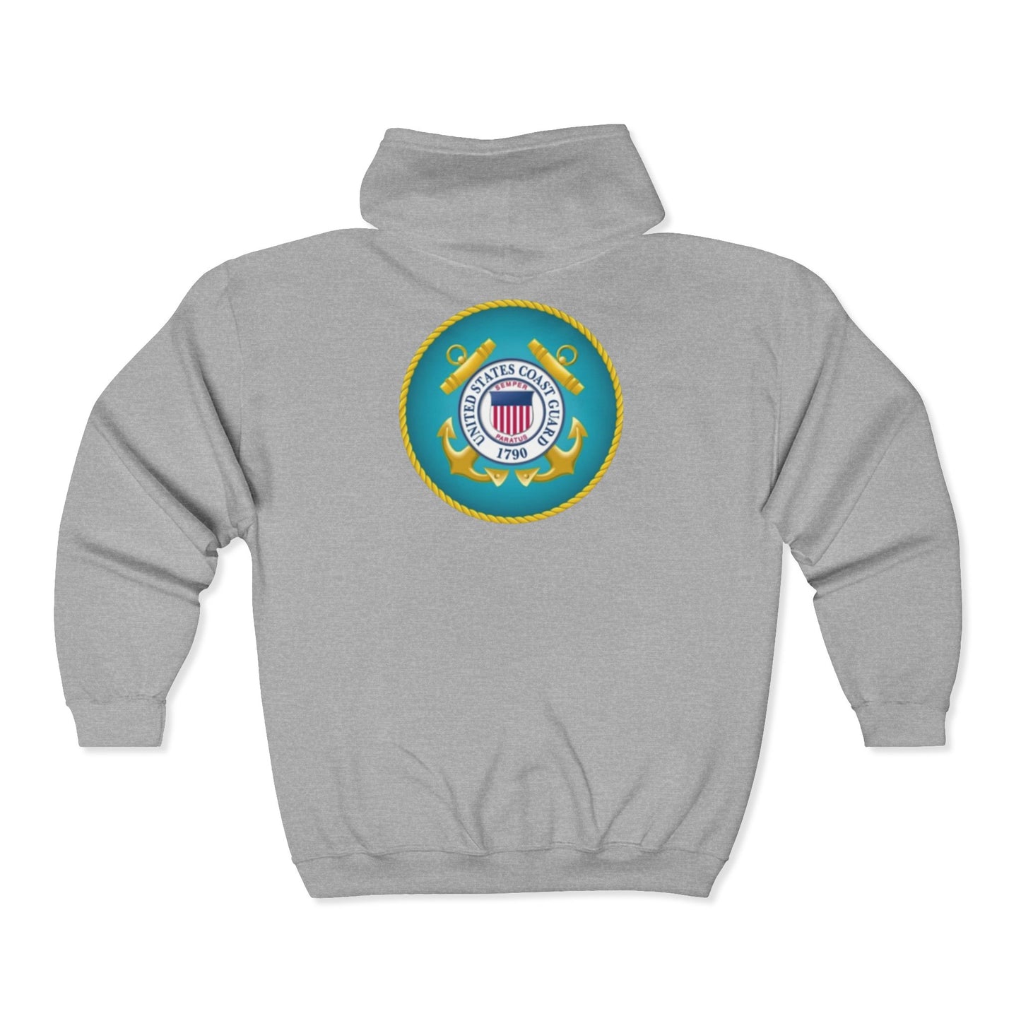 US Coast Guard Unisex Full Zip Hoodie