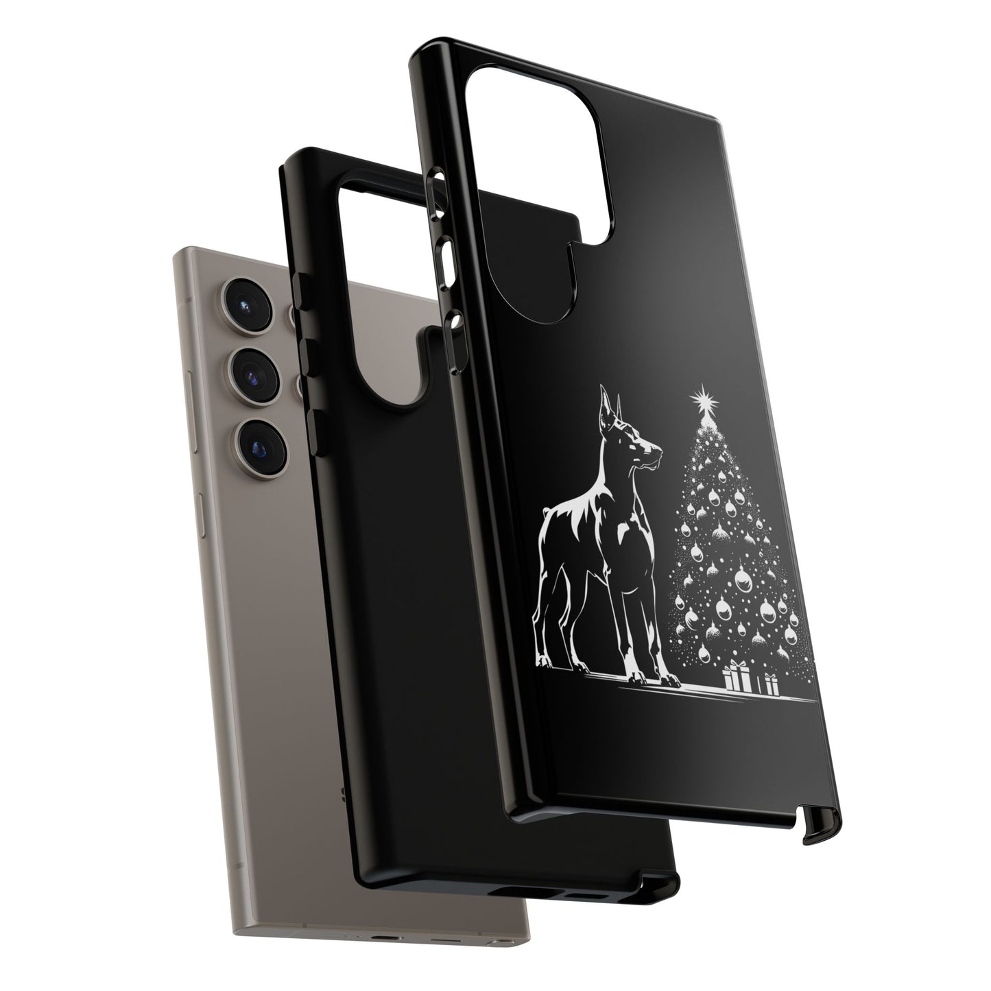 Doberman Christmas Tree Samsung Case