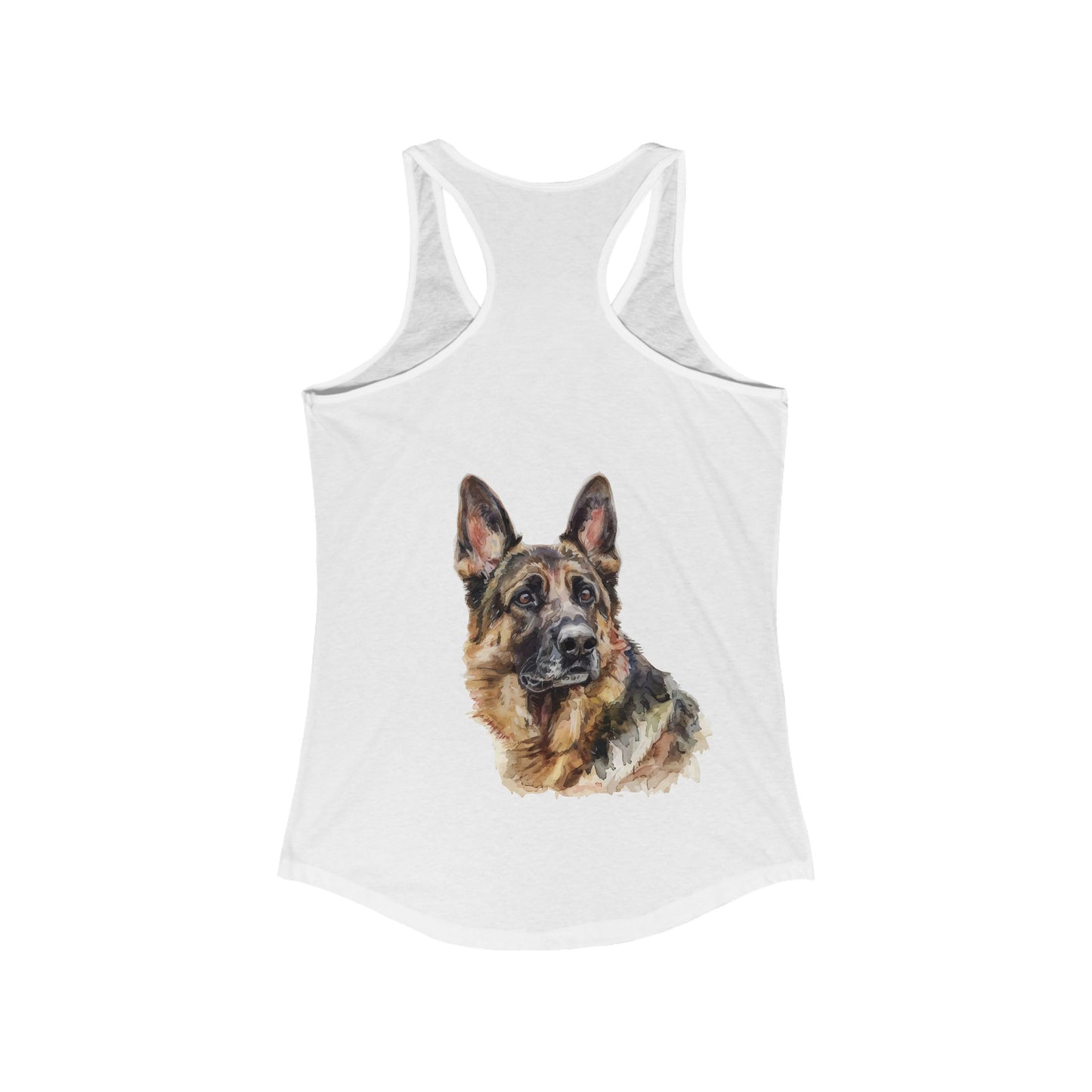 German Shepherd Head Women's Racerback Tank