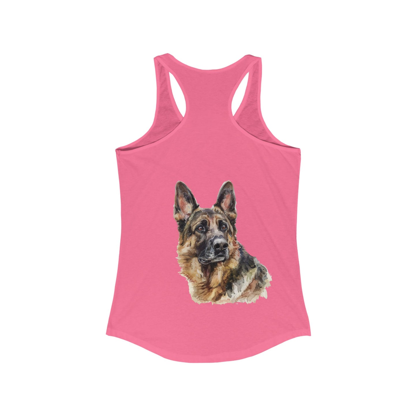 German Shepherd Head Women's Racerback Tank