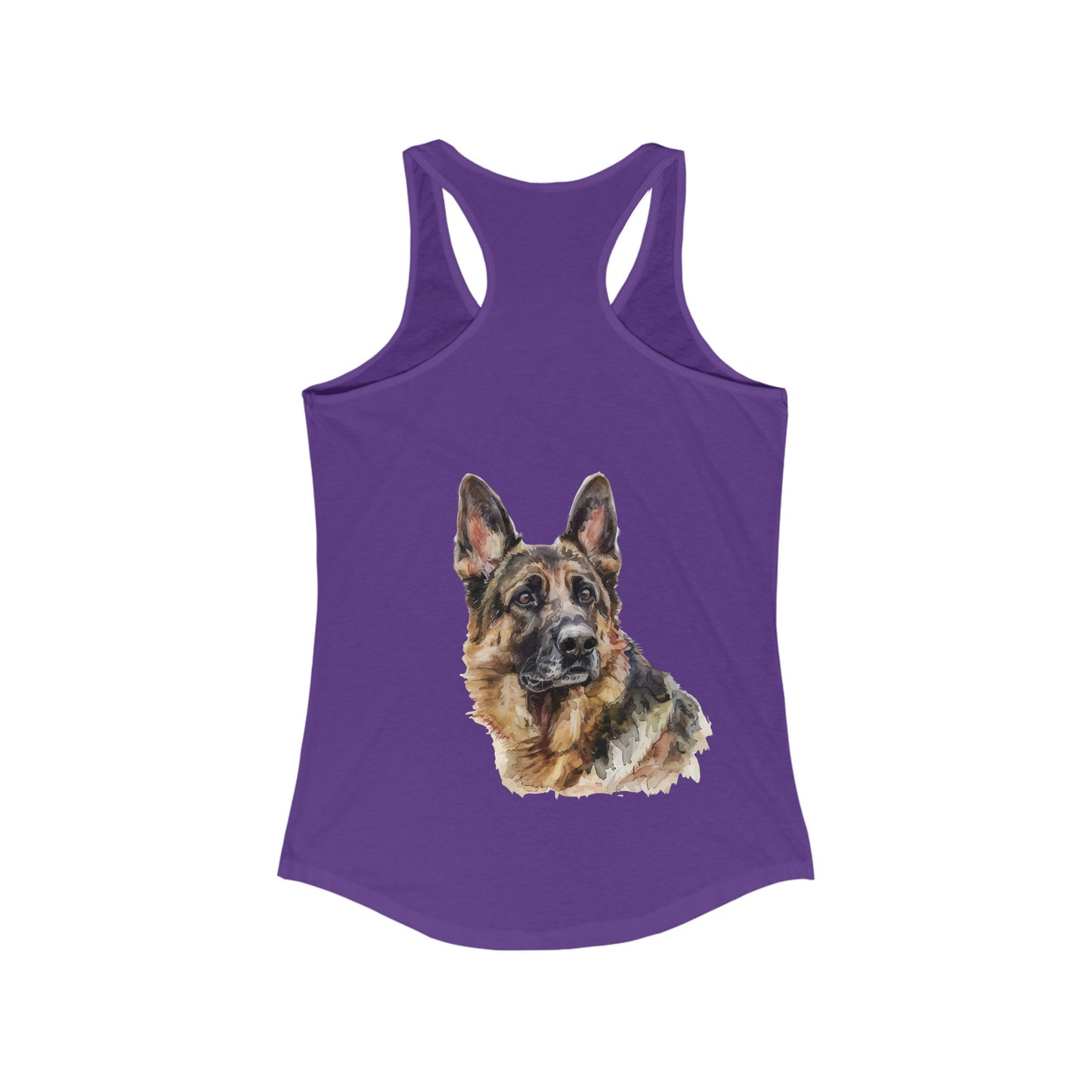 German Shepherd Head Women's Racerback Tank