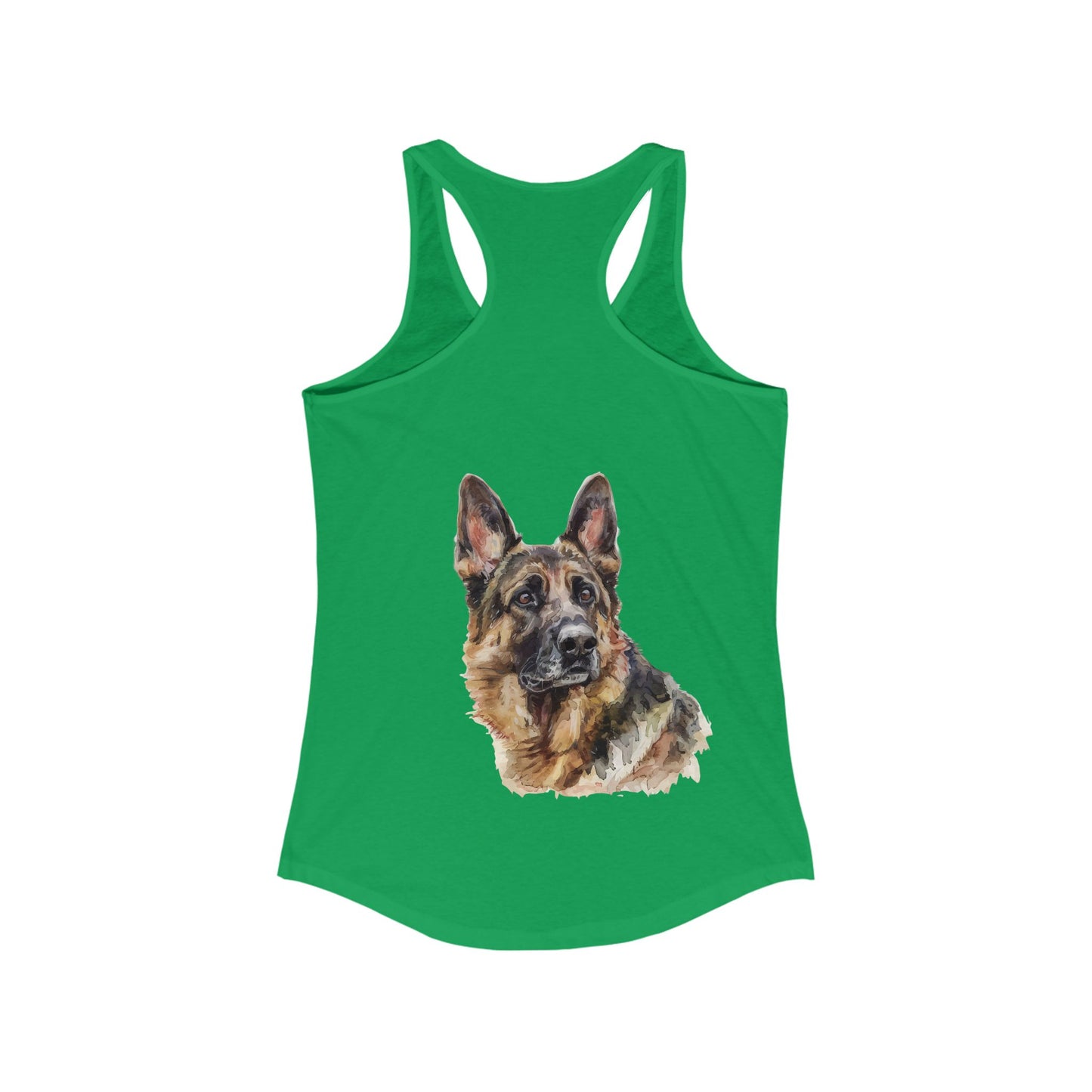German Shepherd Head Women's Racerback Tank