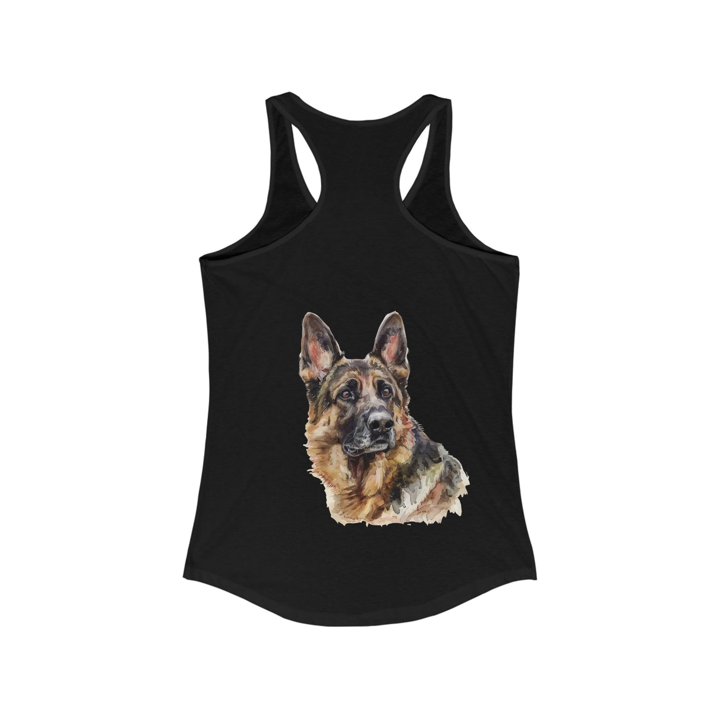 German Shepherd Head Women's Racerback Tank