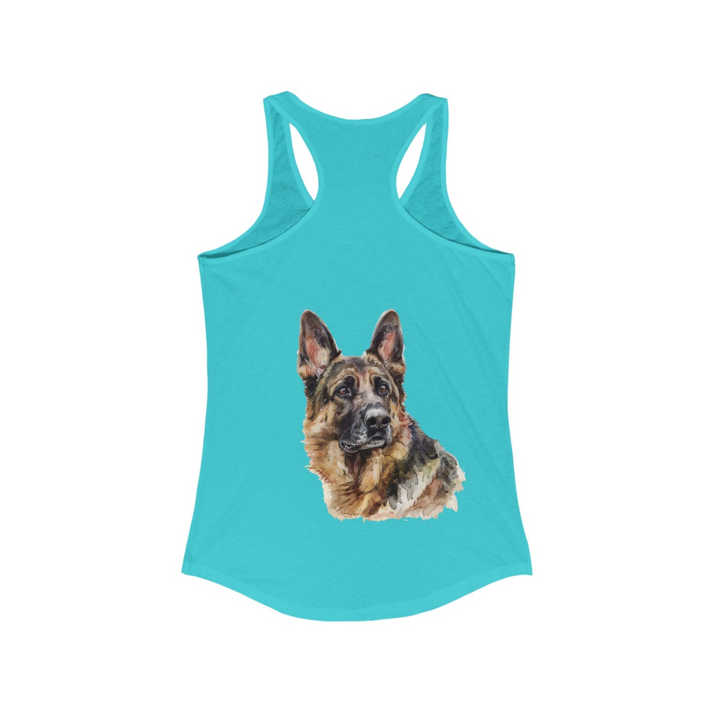 German Shepherd Head Women's Racerback Tank