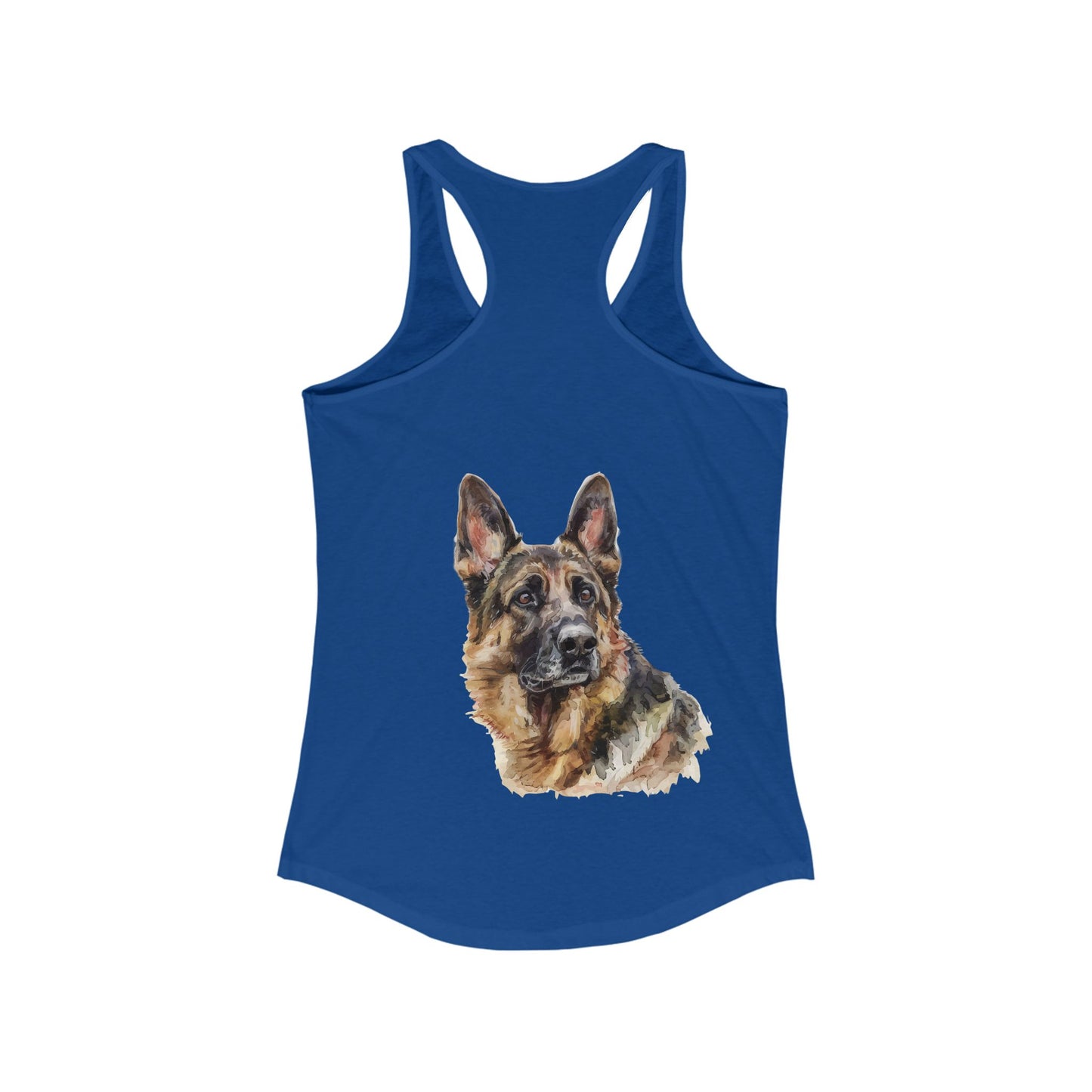 German Shepherd Head Women's Racerback Tank