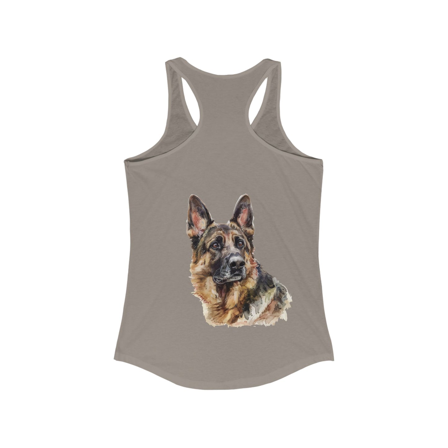 German Shepherd Head Women's Racerback Tank