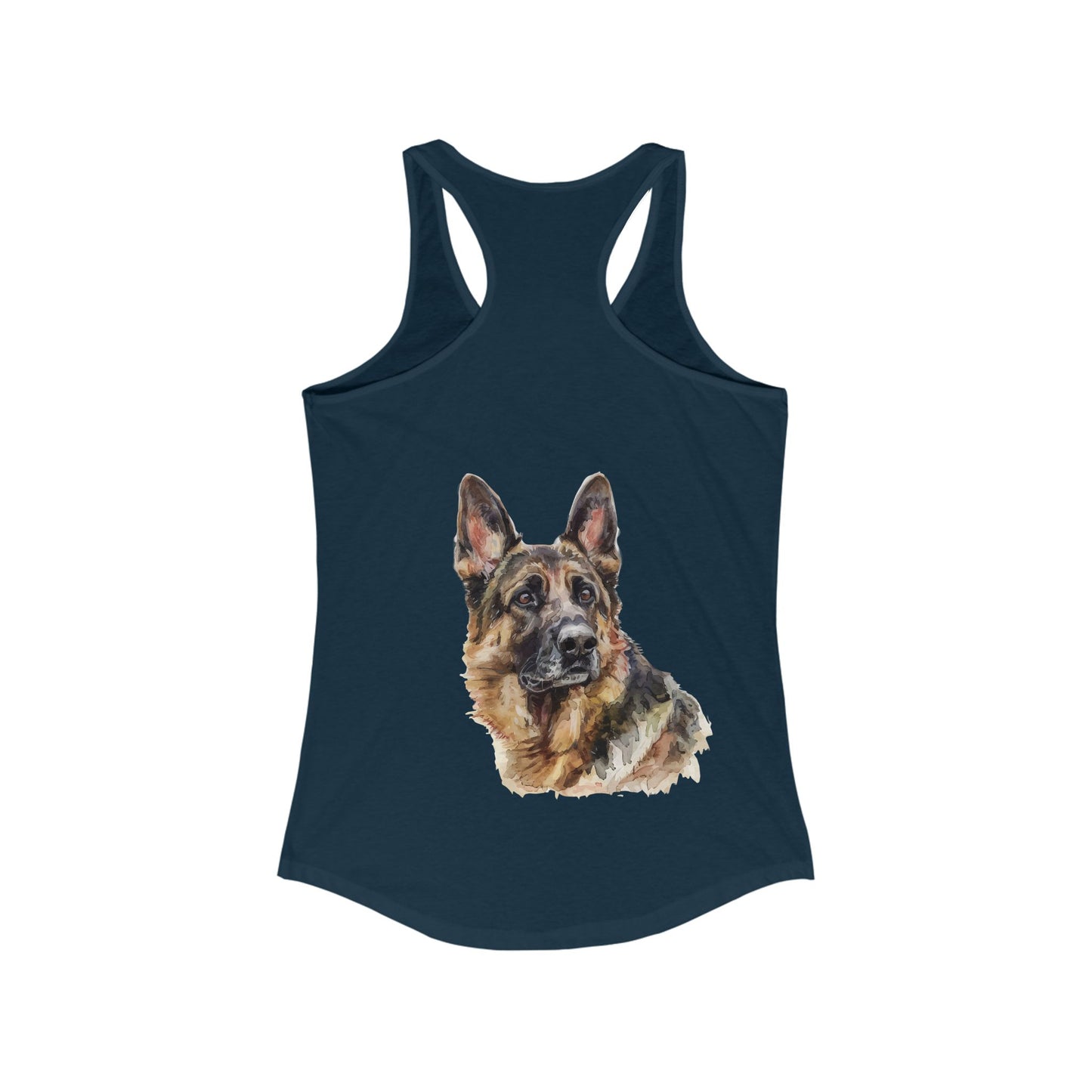 German Shepherd Head Women's Racerback Tank