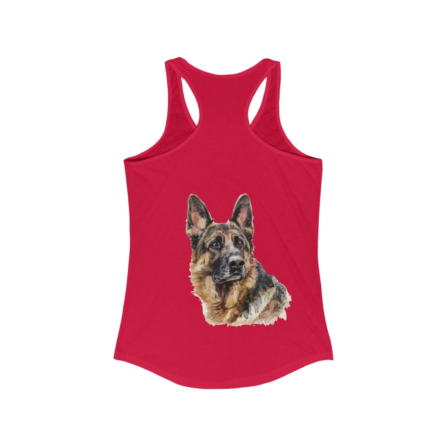 German Shepherd Head Women's Racerback Tank