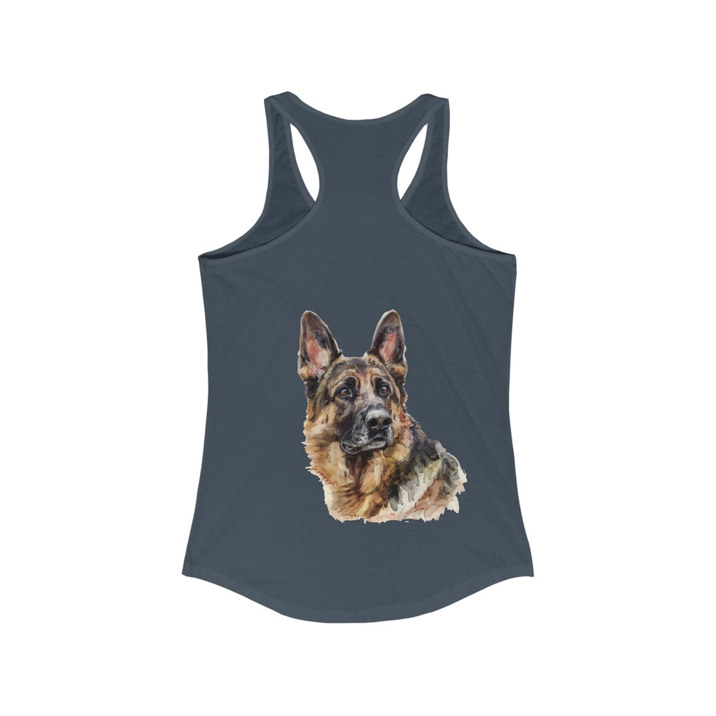 German Shepherd Head Women's Racerback Tank