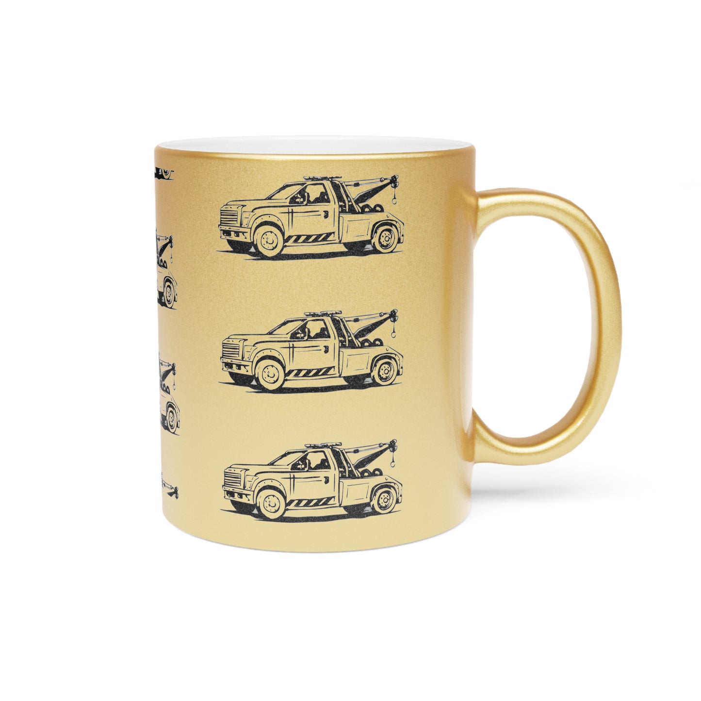 Wheel Lift Tow Truck Metallic Coffee Mug