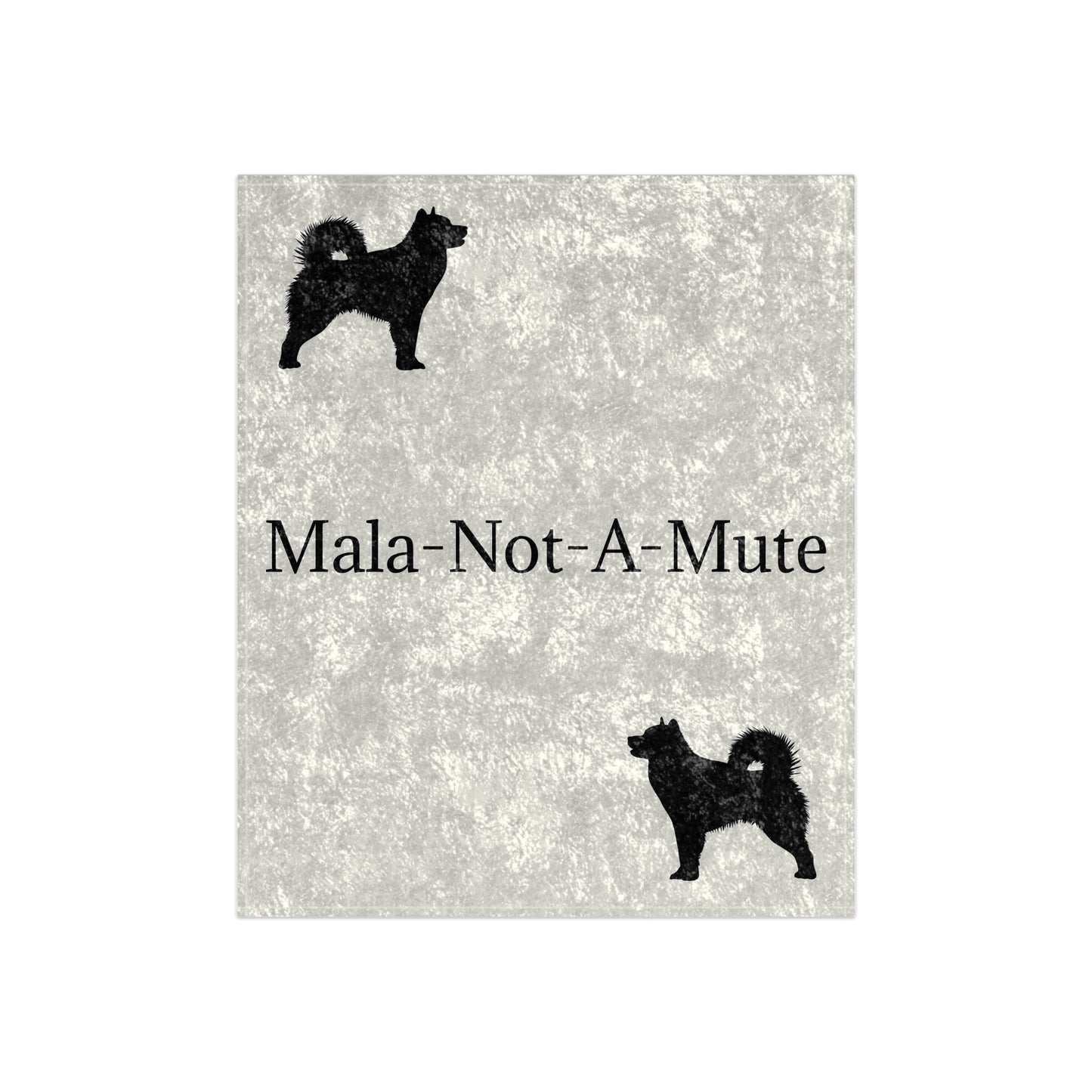 Mala-Not-A-Mute Crushed Velvet Blanket