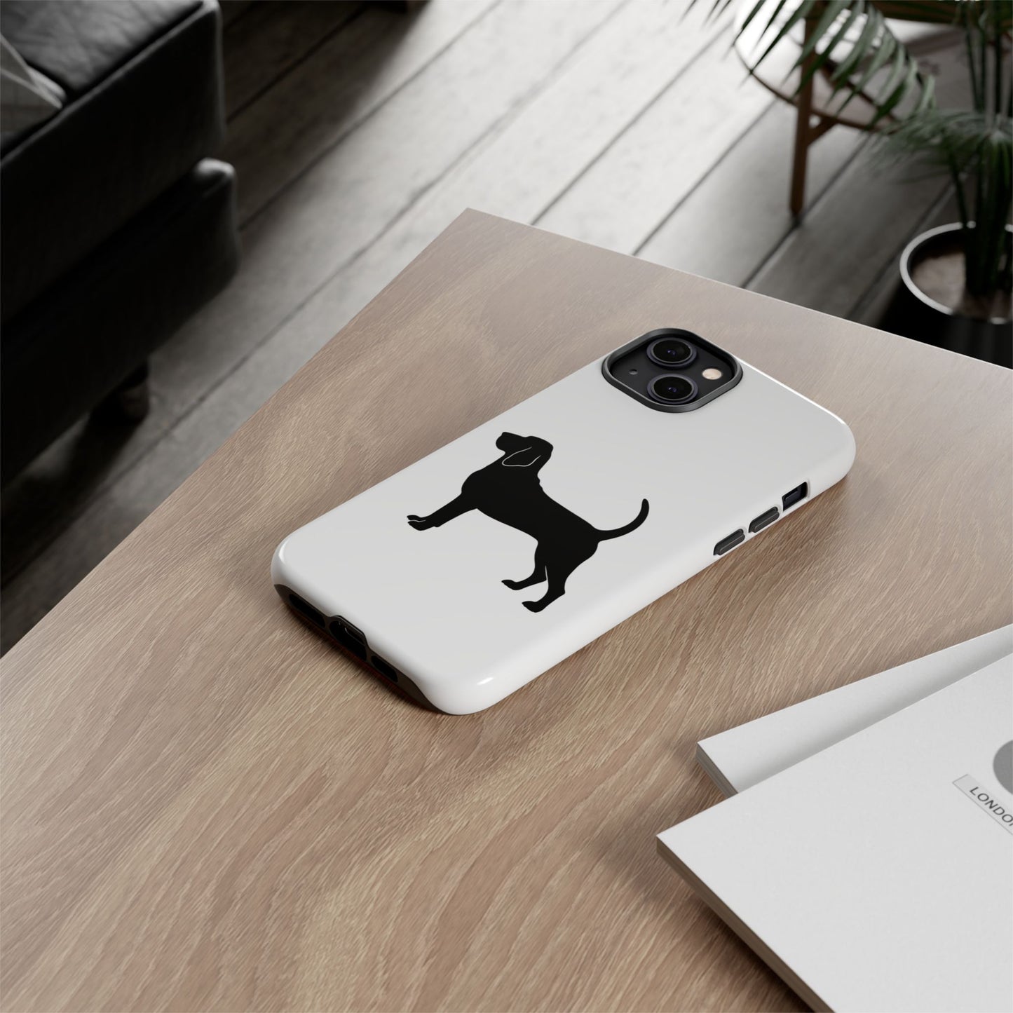 Bloodhound Silhouette iPhone Case