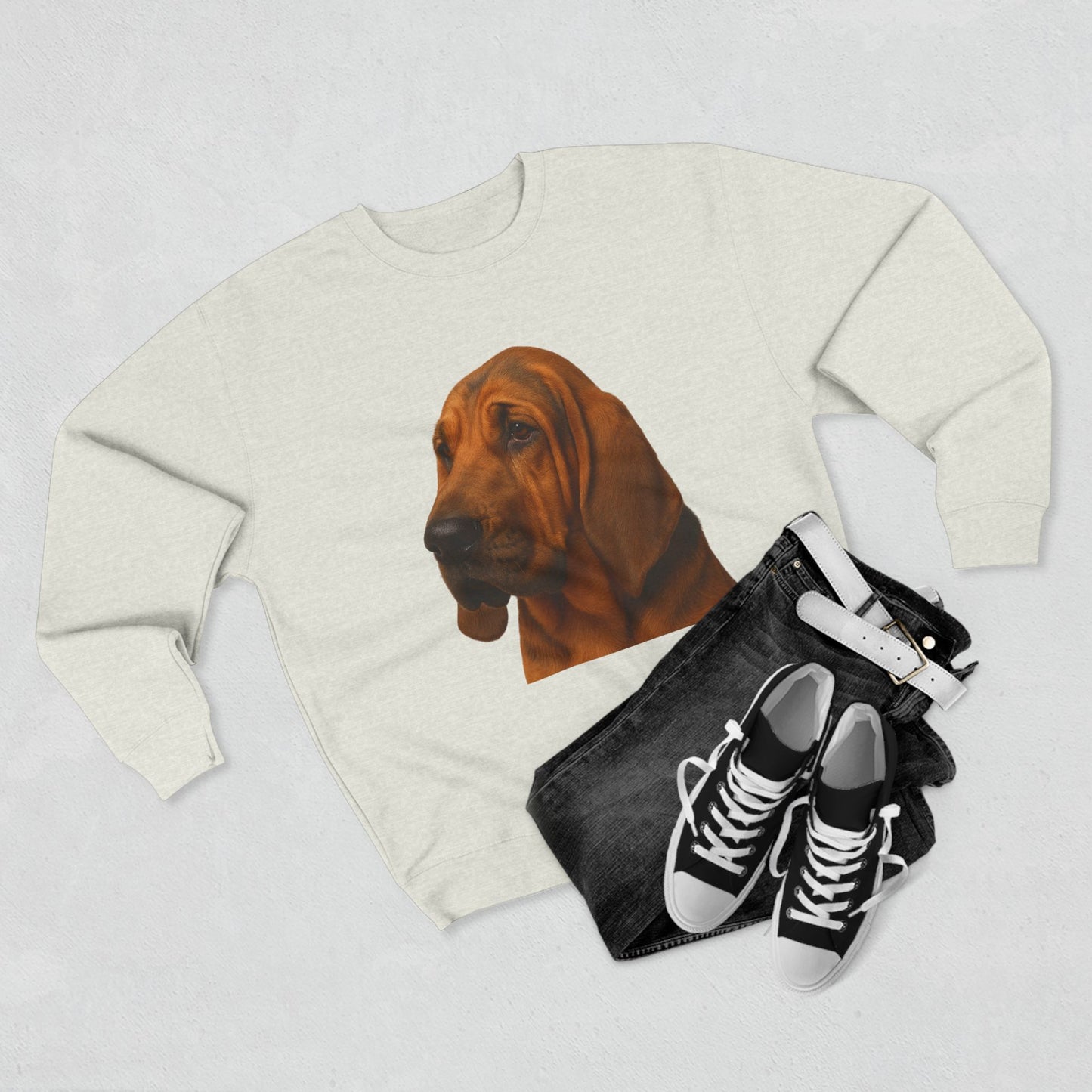 Bloodhound Head Unisex Crewneck Sweatshirt