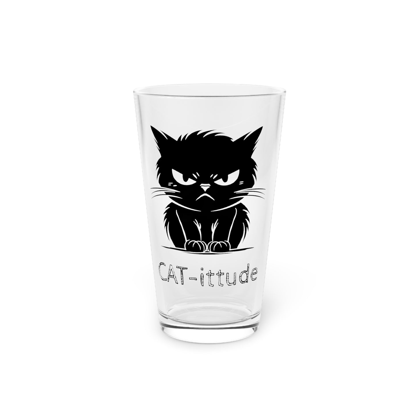 CAT-ittude Drinking Glass