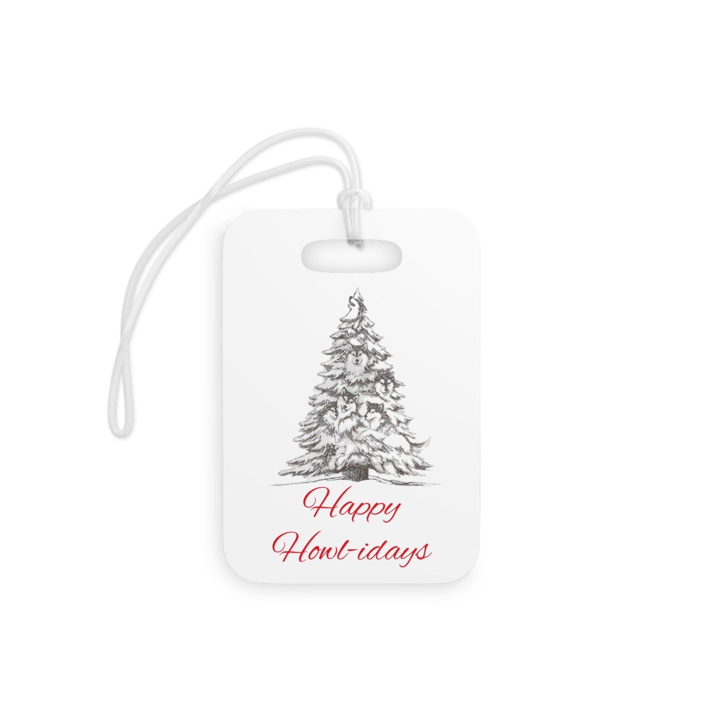 Happy Howl-idays Luggage Tag