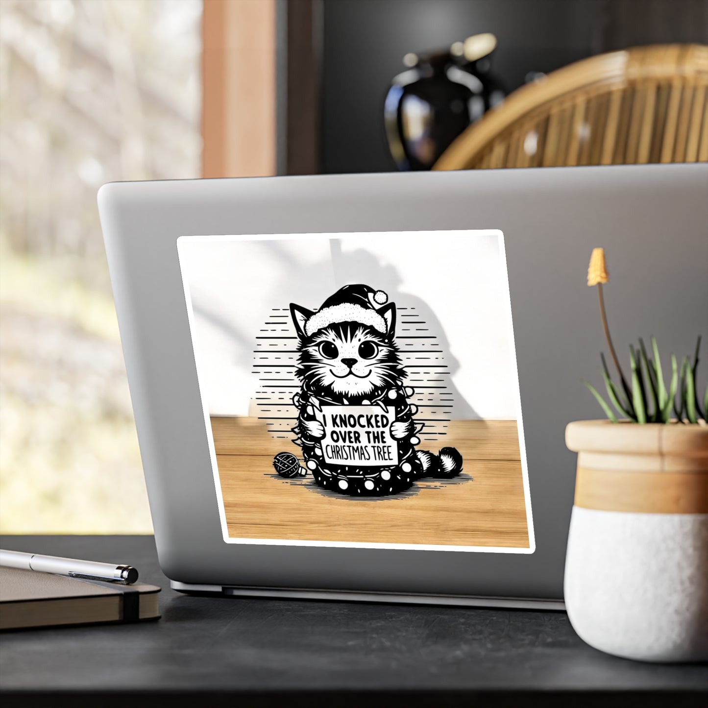 Naughty Cat Vinyl Decal