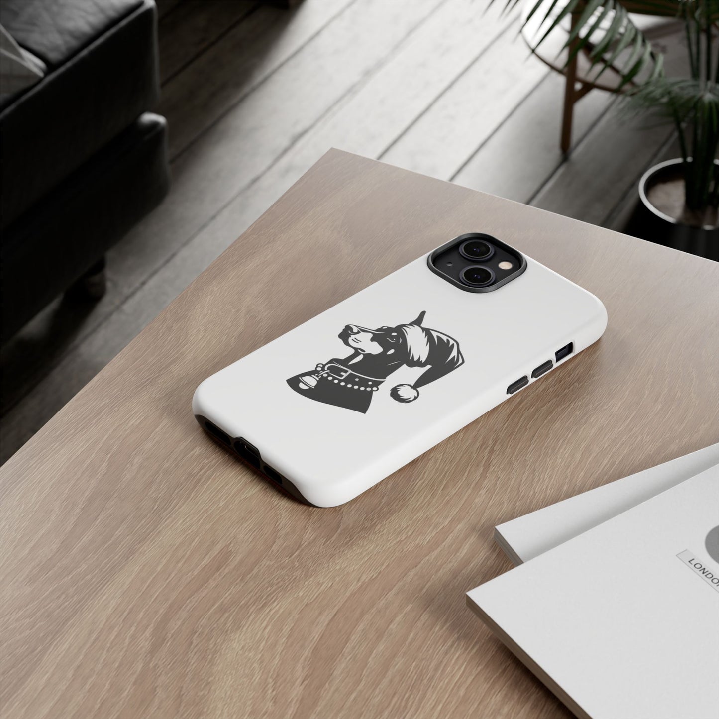 Santa Paws Doberman iPhone Case