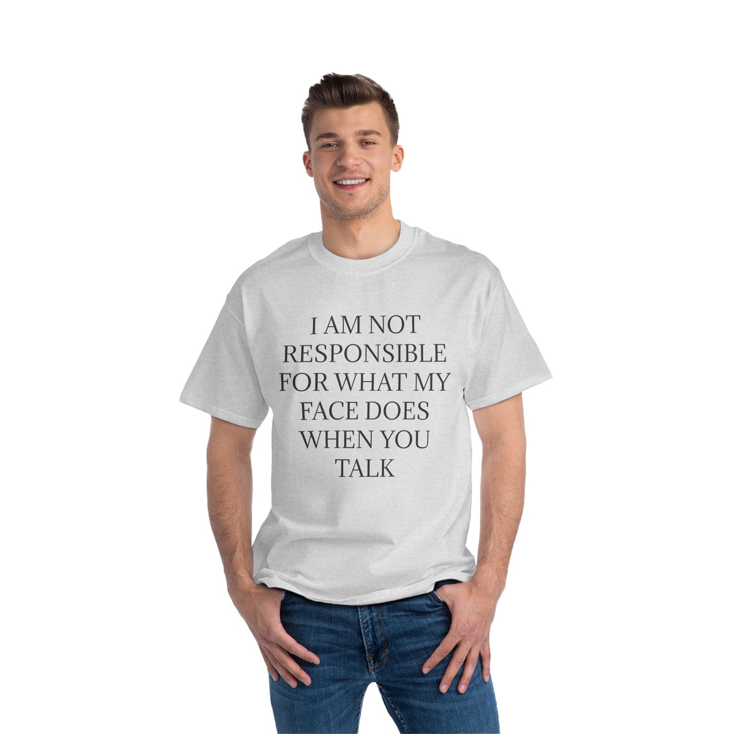 When You Talk Men's Short-Sleeve Crewneck Tee