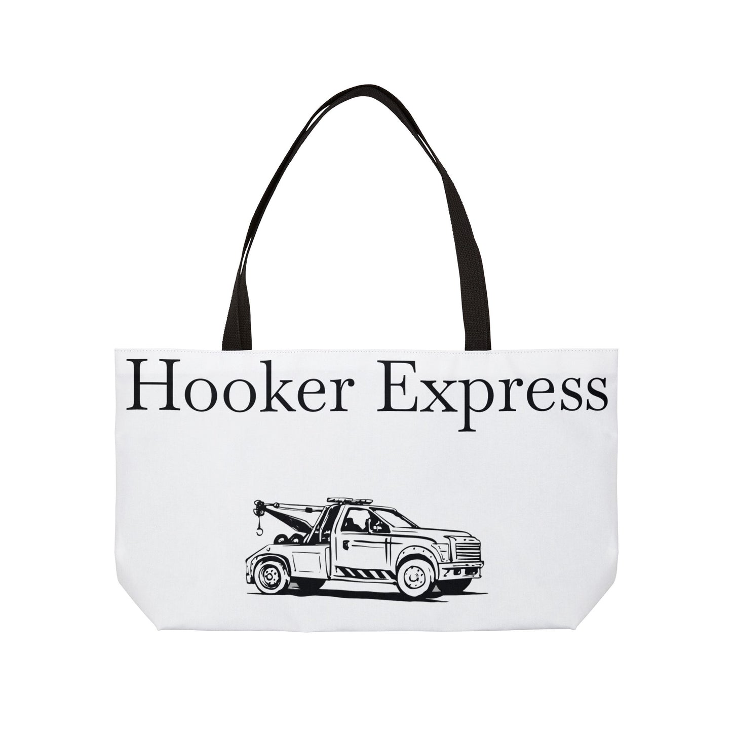 H**ker Express Wheel Lift Tow Truck Weekender Tote Bag