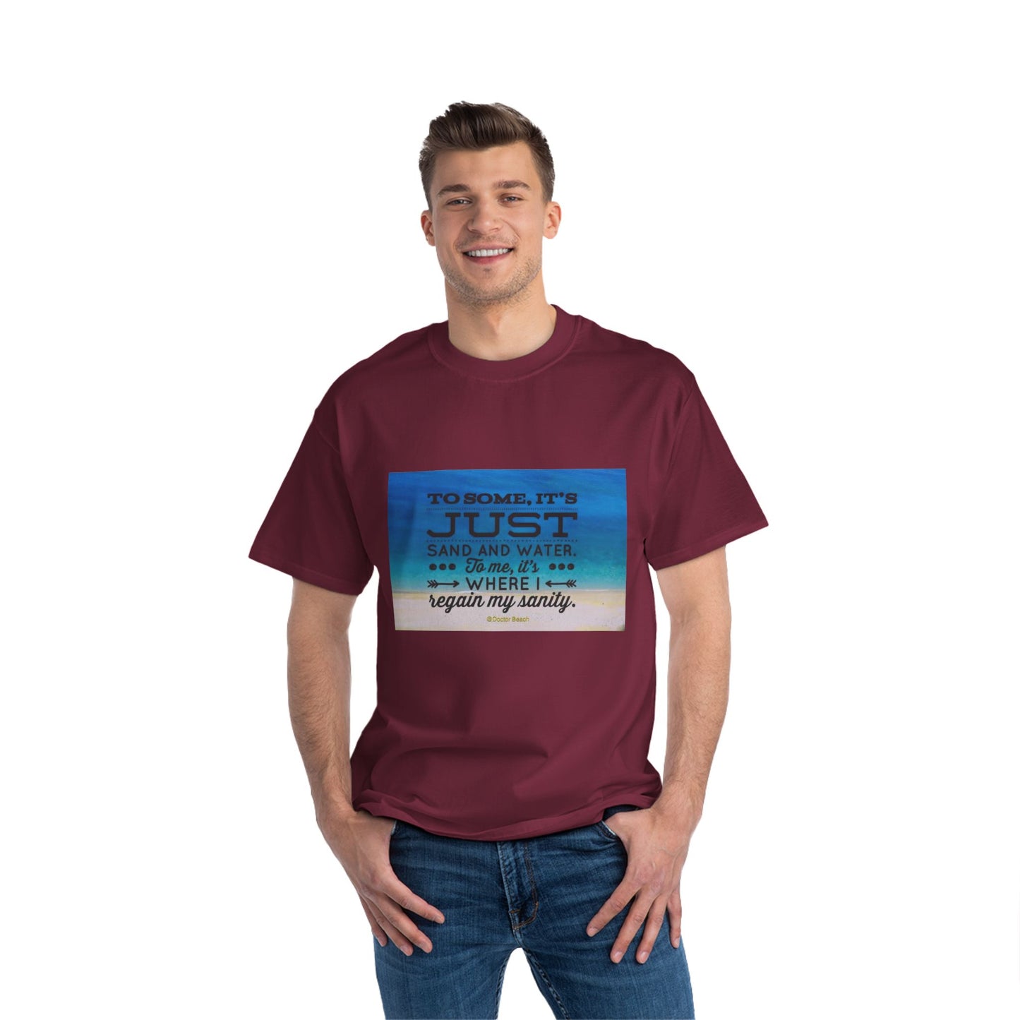 Dr, Beach Men's Short-Sleeve Crewneck Tee
