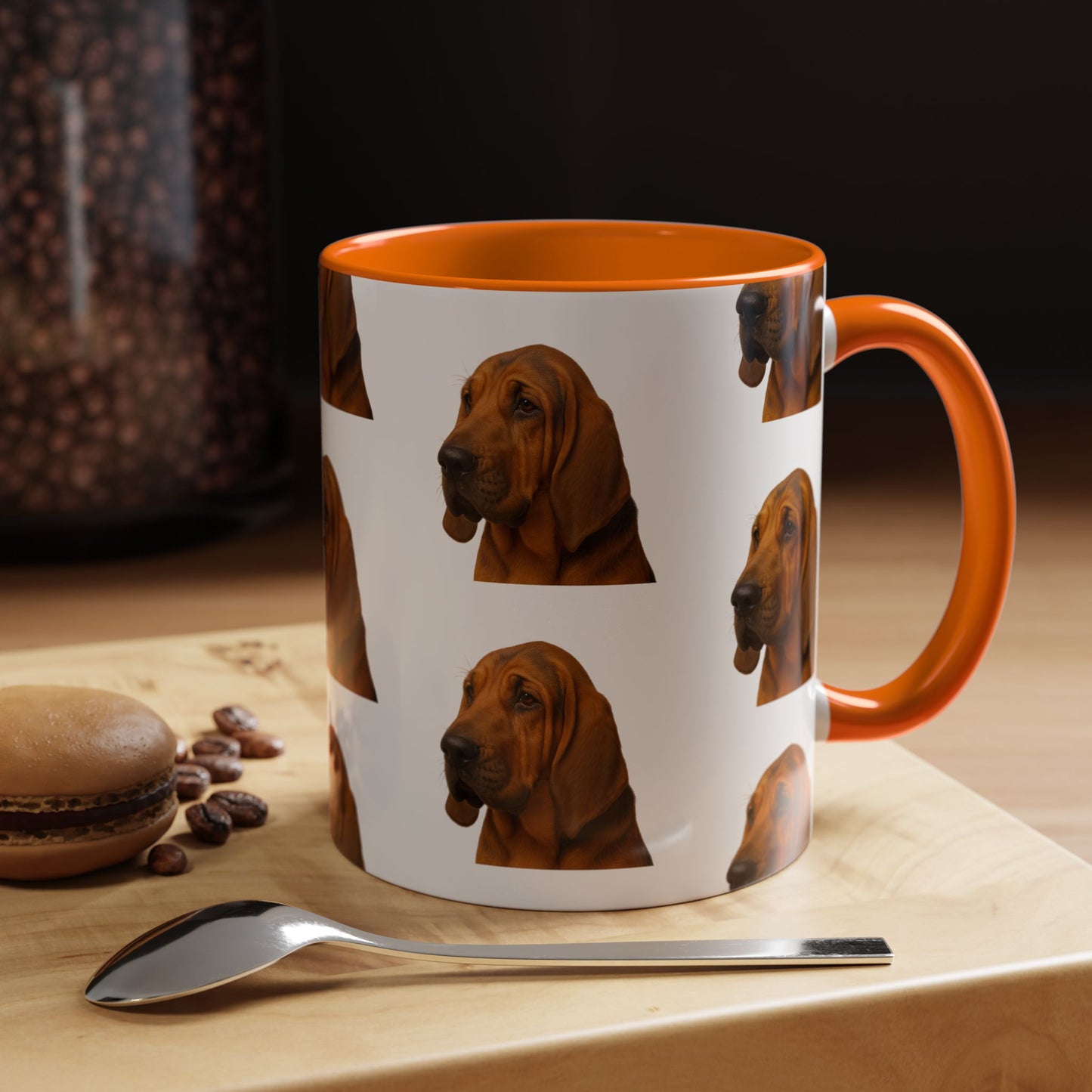 Bloodhound Head 2-Tone Coffee Mug