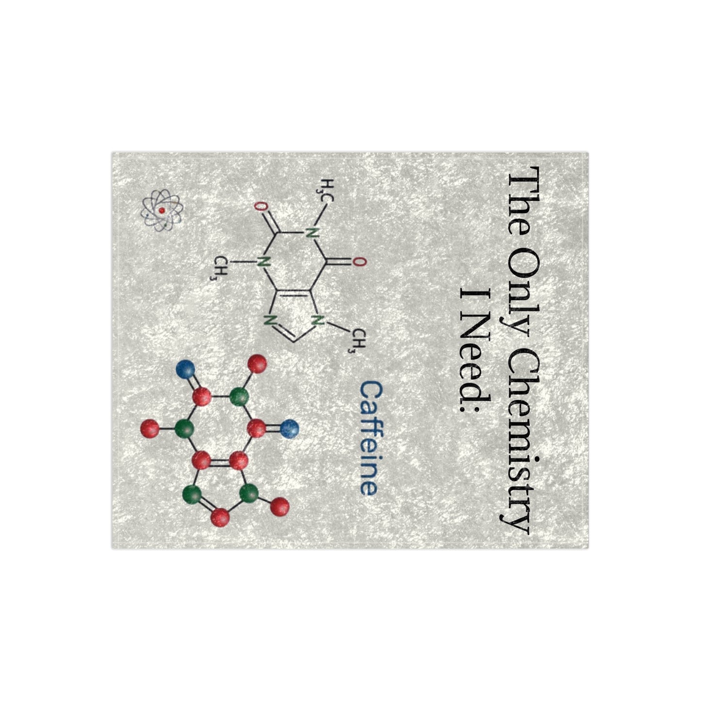 Chemistry Lesson Crushed Velvet Blanket