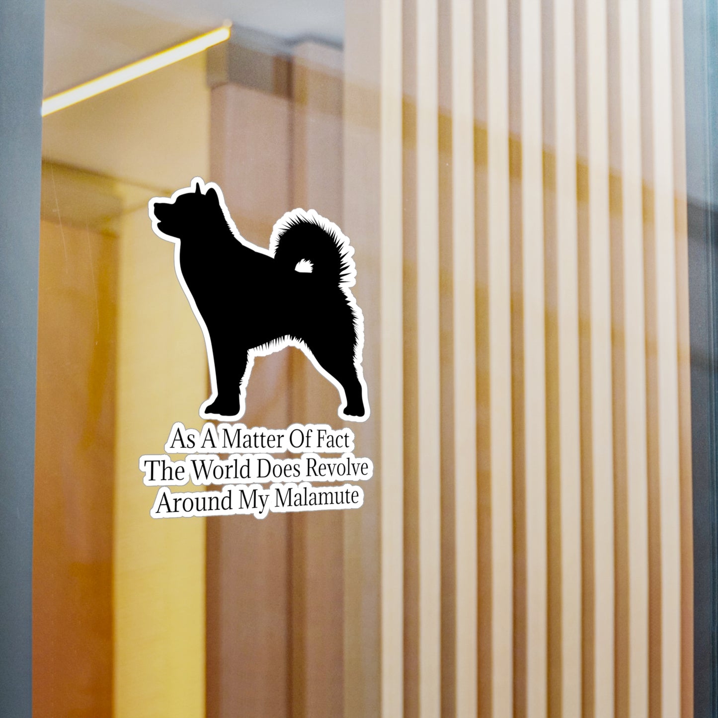 Matter Of Fact Malamute Vinyl Decal