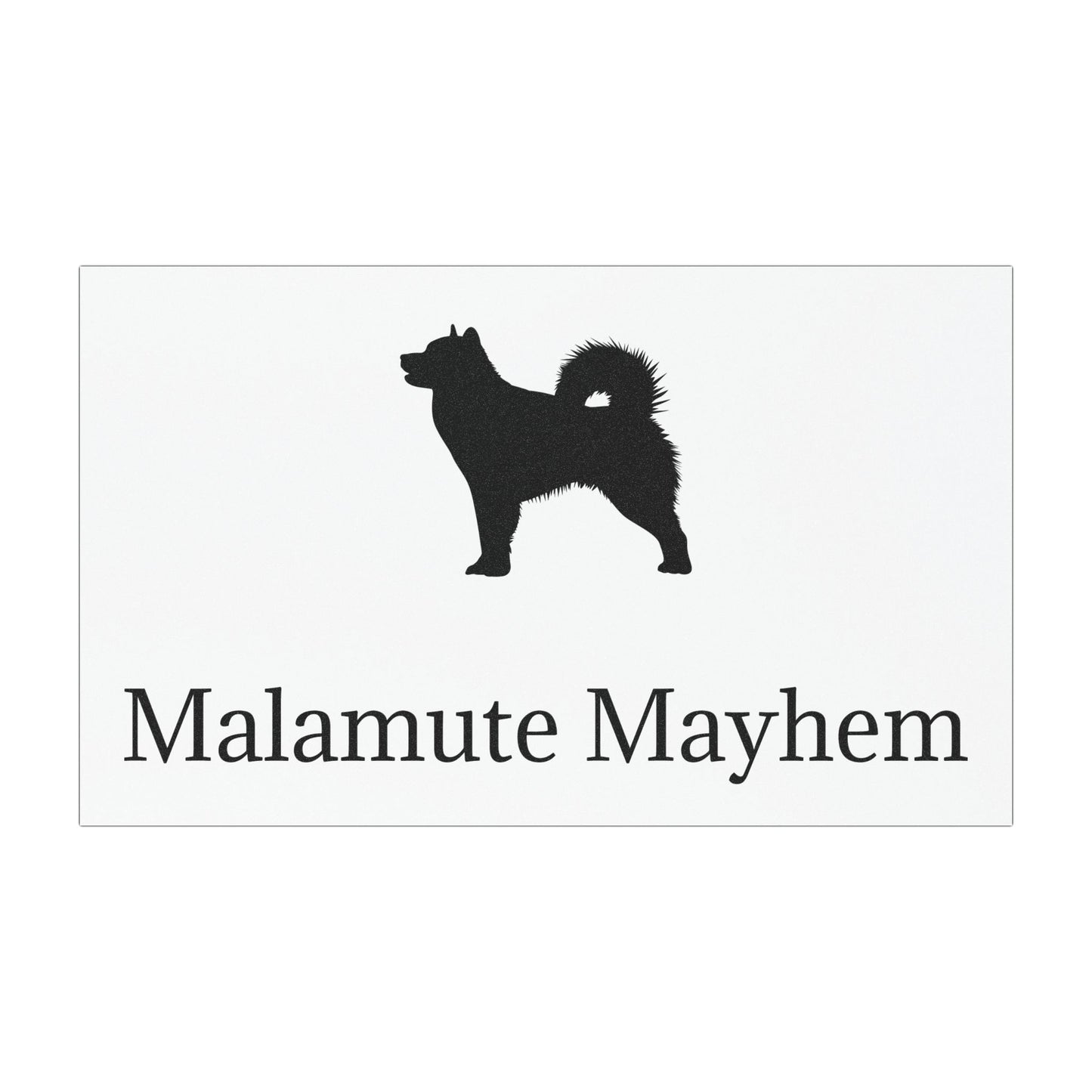 Malamute Mayhem Indoor/Outdoor Magnet