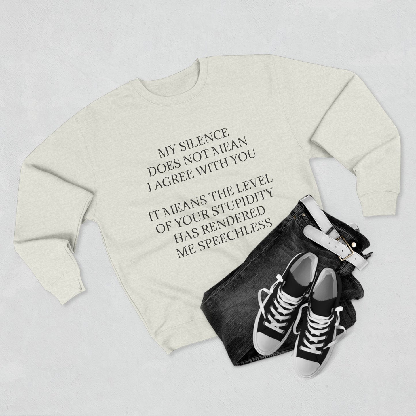 Speechless Unisex Crewneck Sweatshirt
