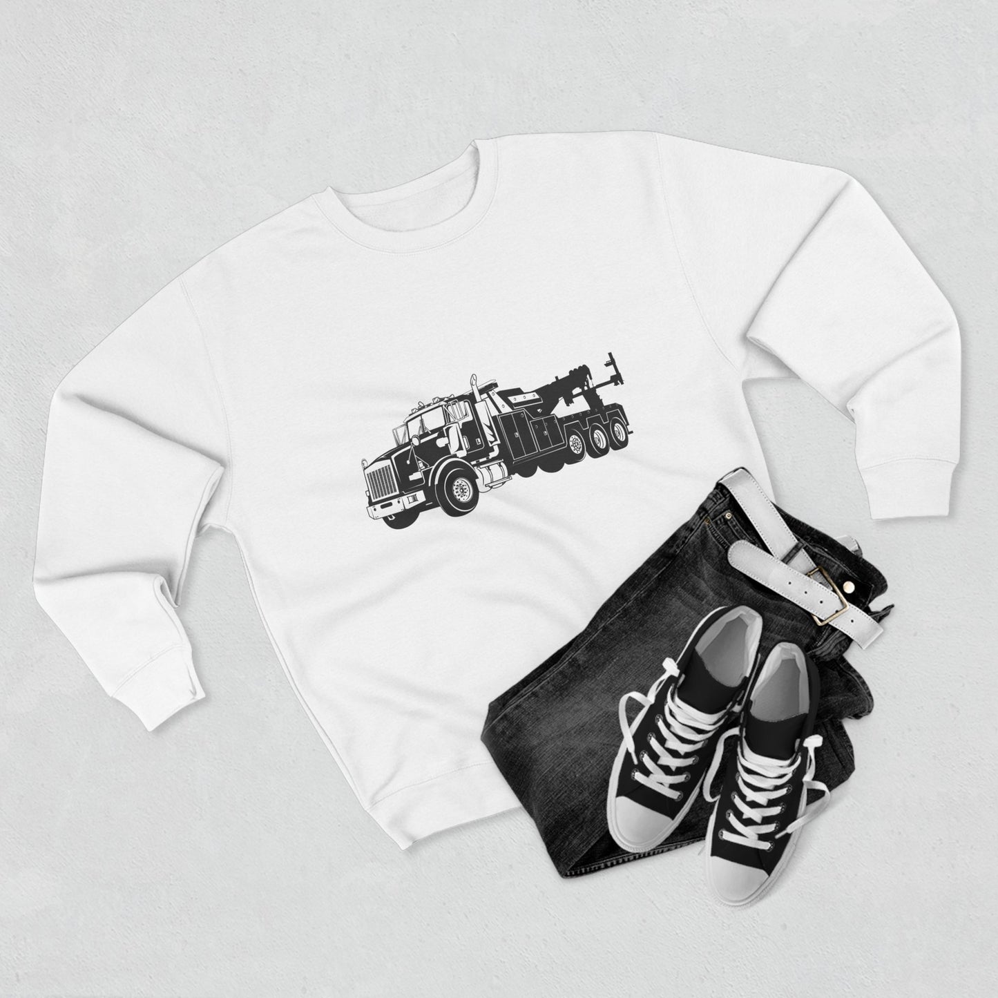 Heavy Tow Truck Unisex Crewneck Sweatshirt