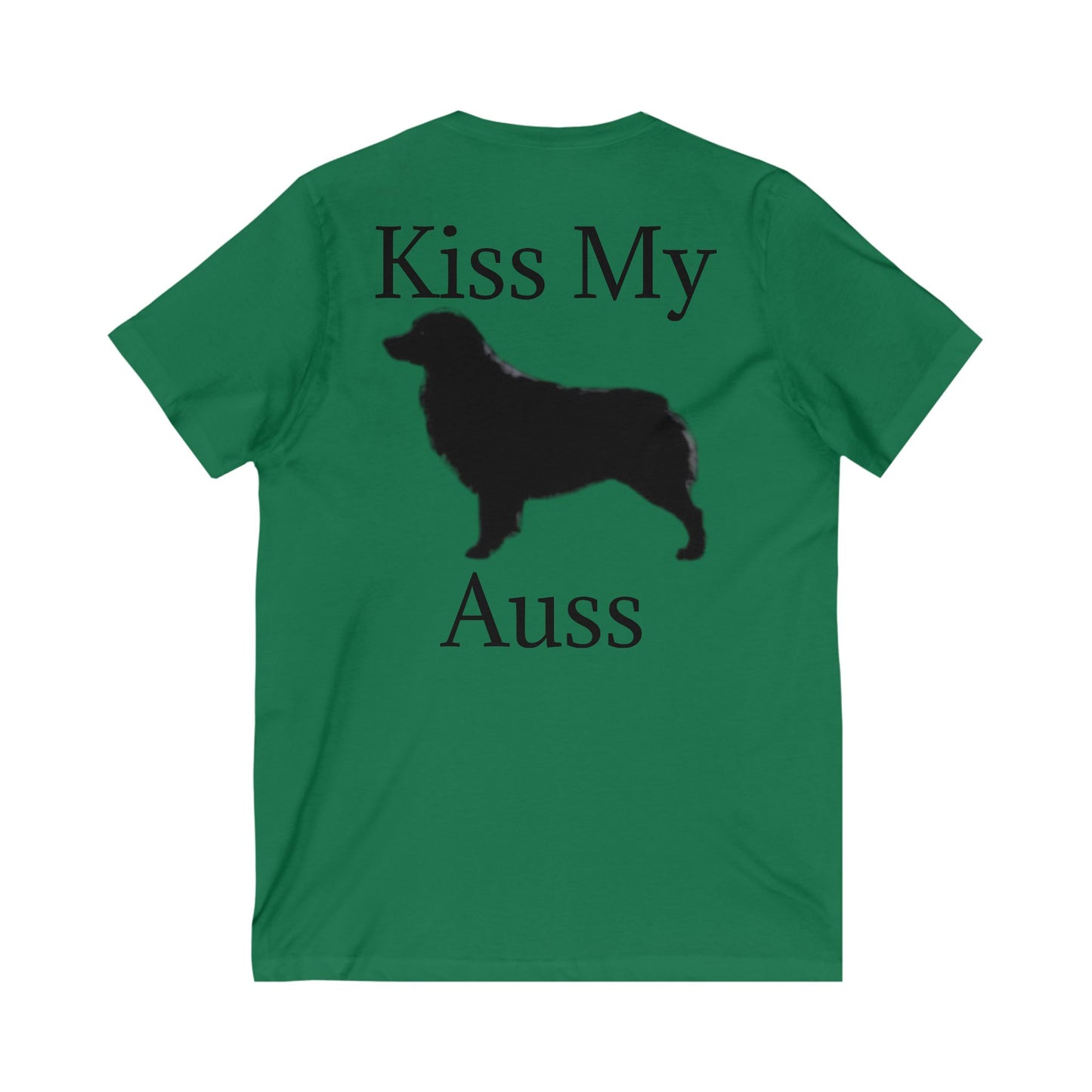 Kiss My Auss Unisex Short Sleeve V-Neck Tee