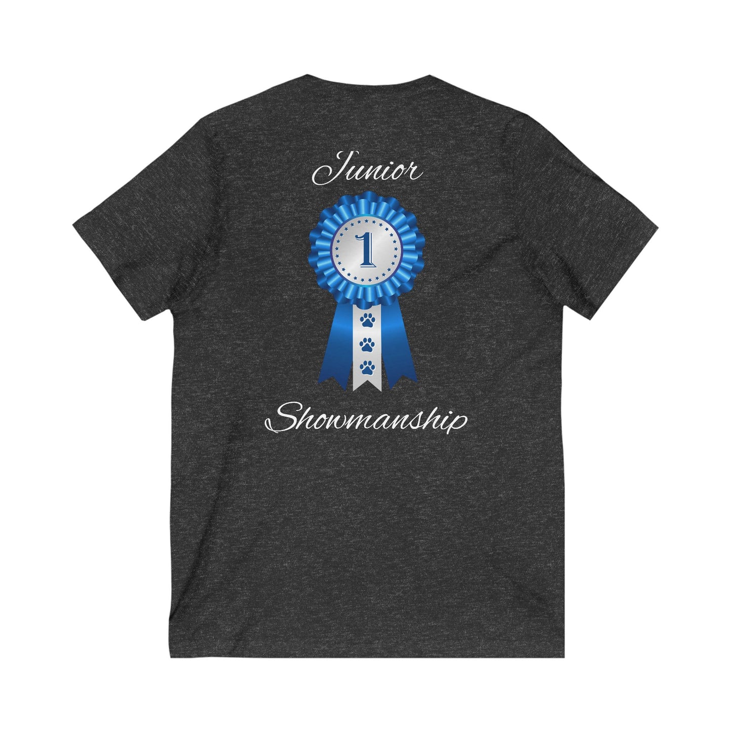 Junior Showmanship Unisex Short Sleeve V-Neck Tee