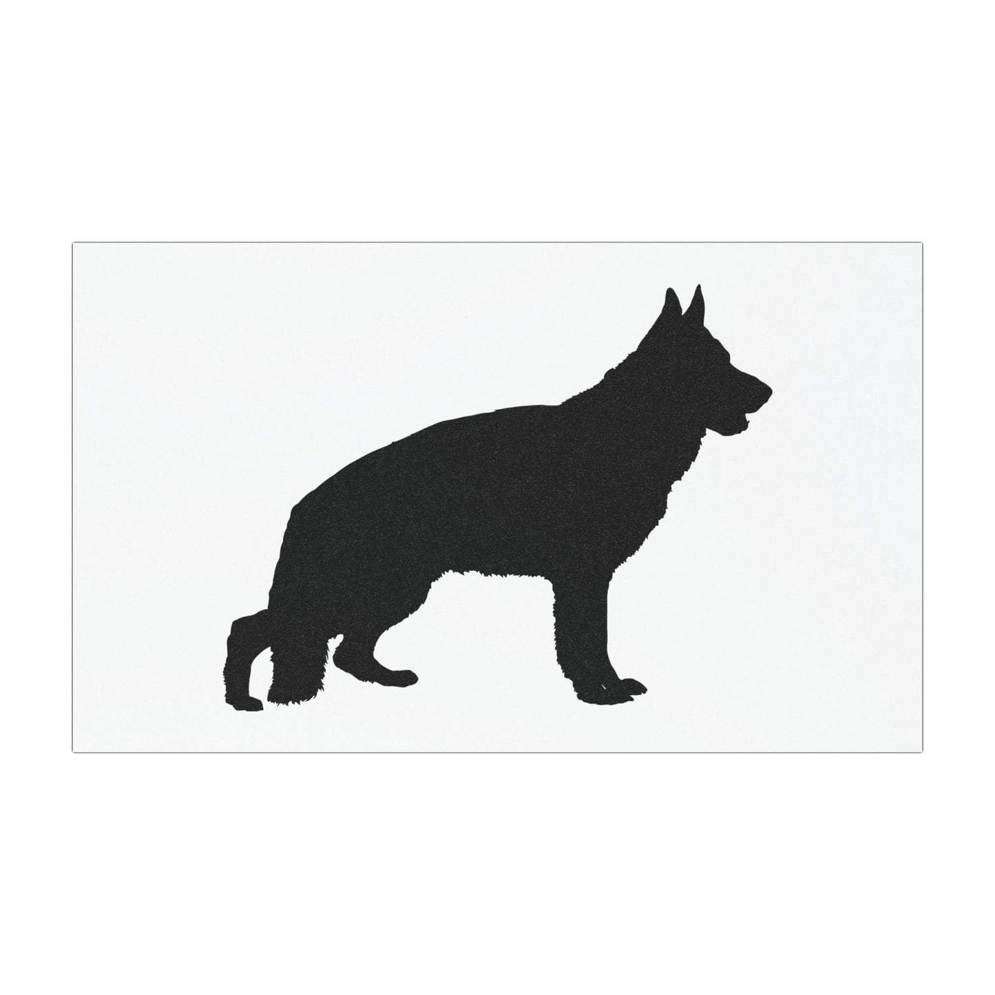 German Shepherd Silhouette Indoor/Outdoor Magnet