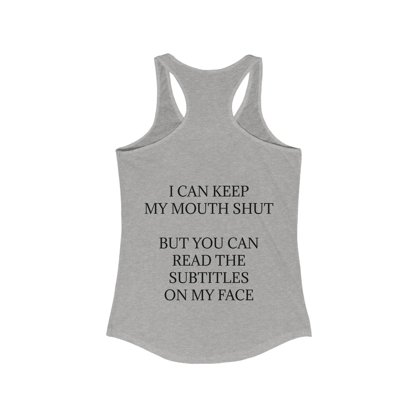 Subtitles Women's Racerback Tank