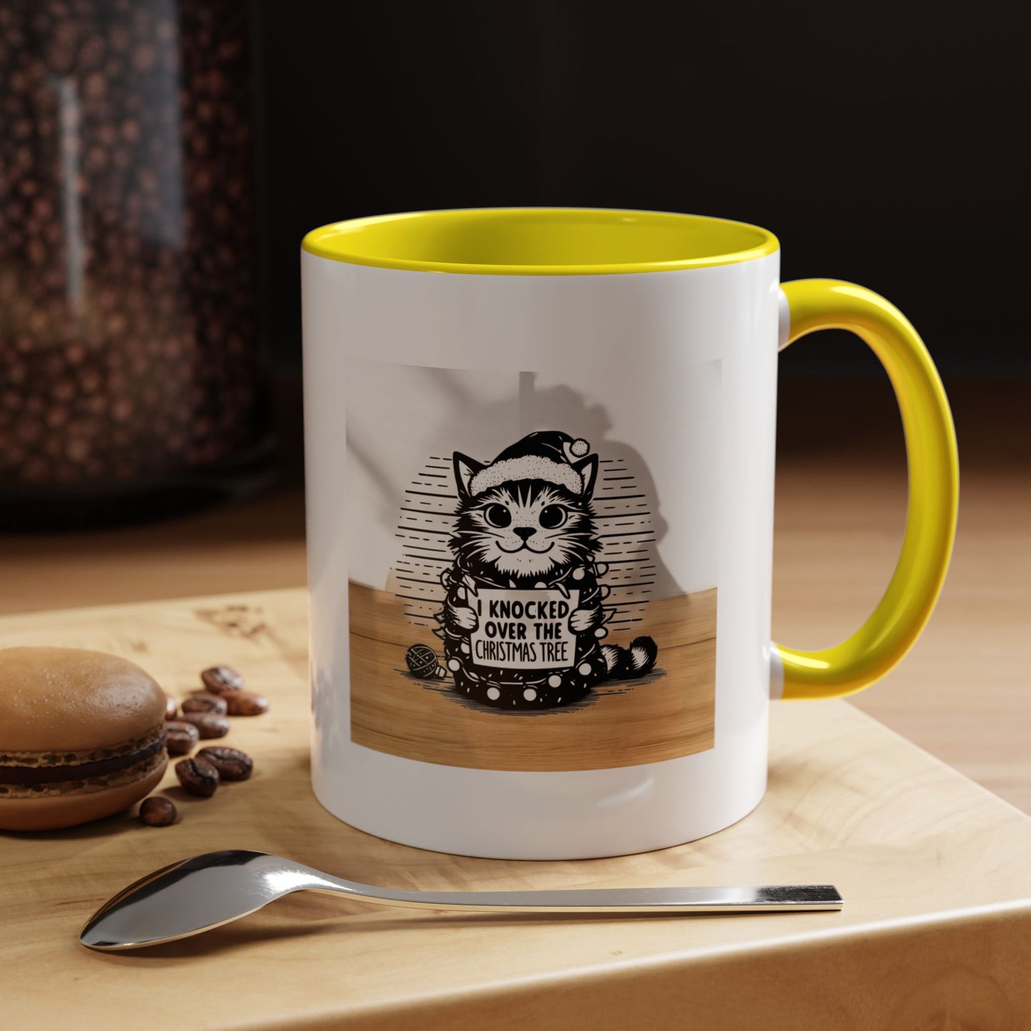 Naughty Cat 2-Tone Coffee Mug