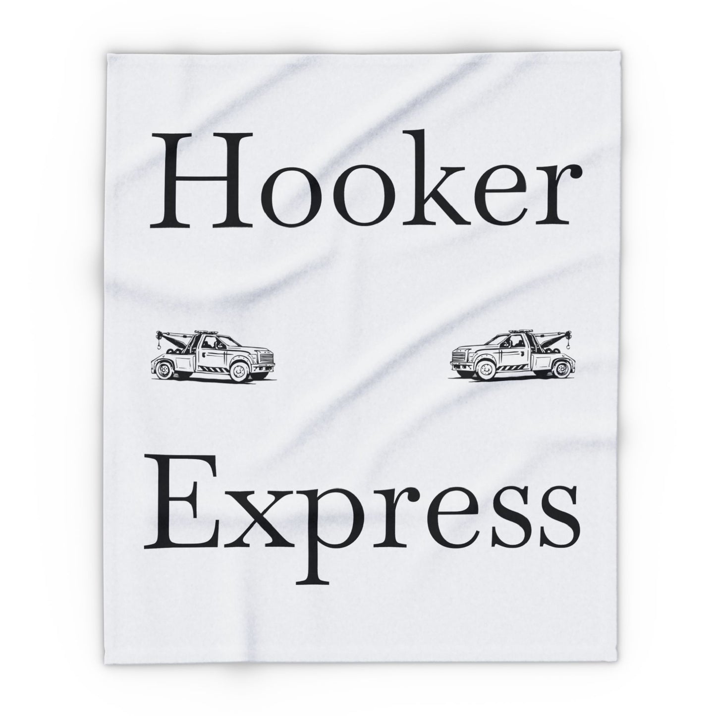 H**ker Express Wheel Lift Tow Truck Arctic Fleece Blanket