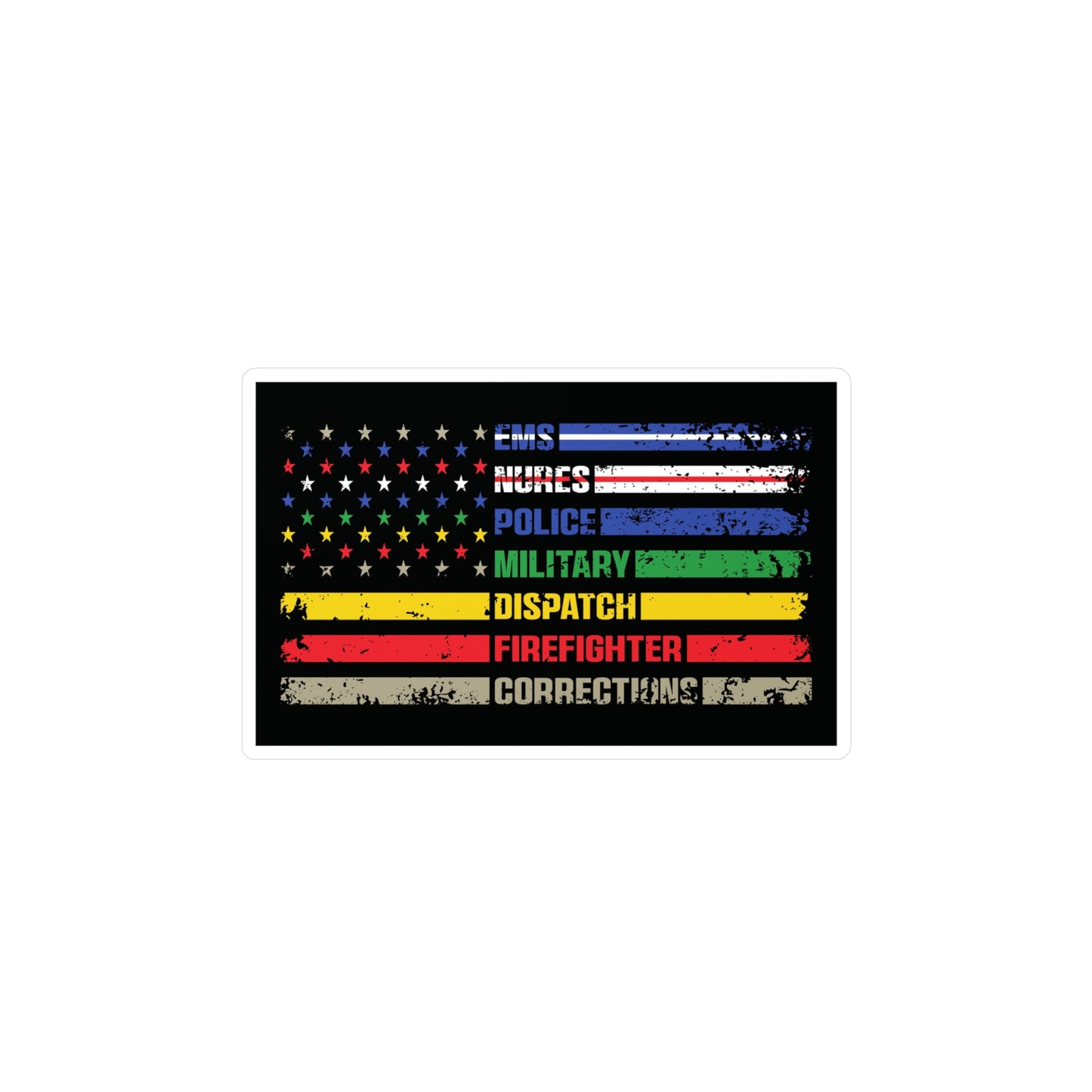 First Responder Vinyl Decal