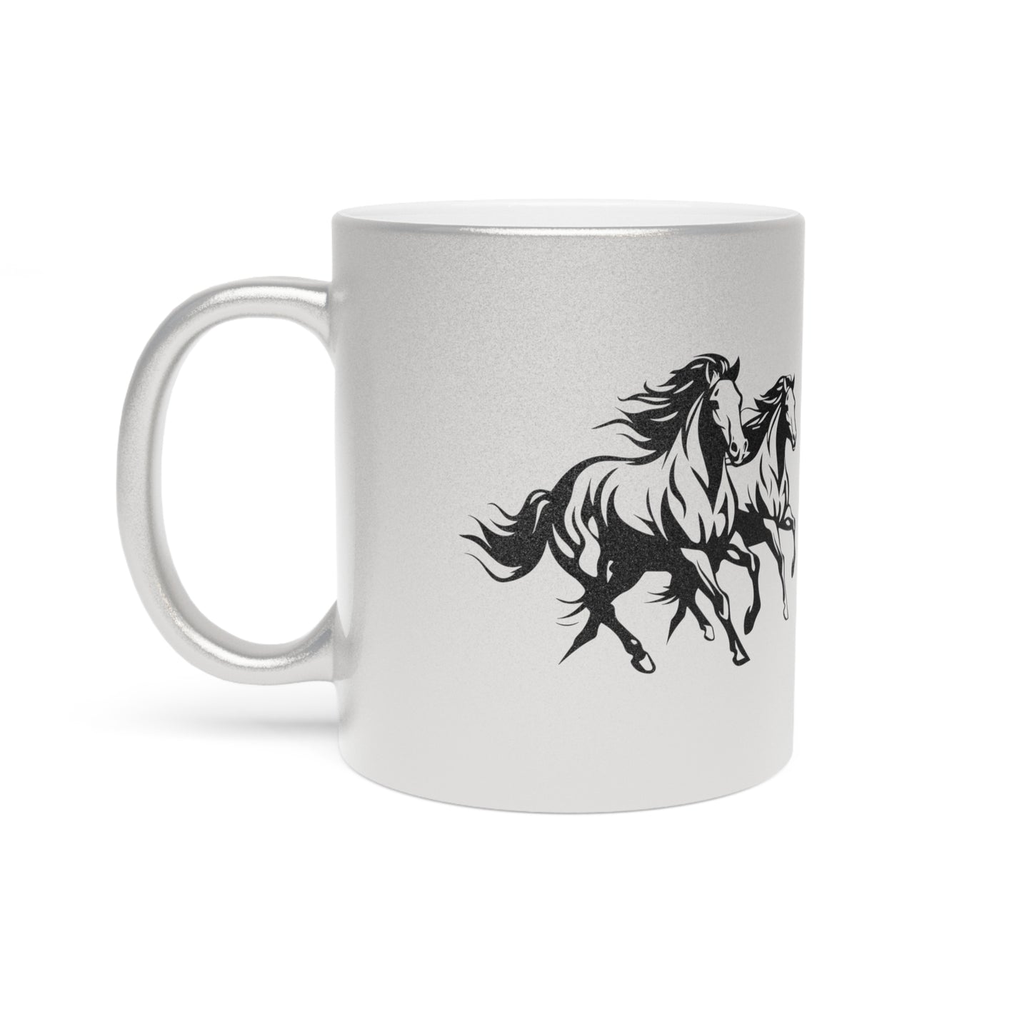 Horsin' Around Metallic Coffee Mug