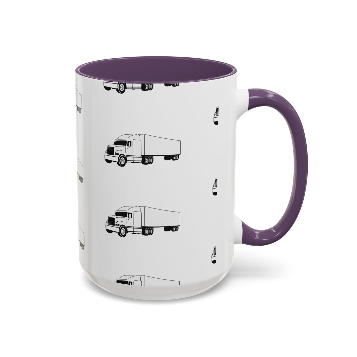 Semi Truck 2-Tone Coffee Mug