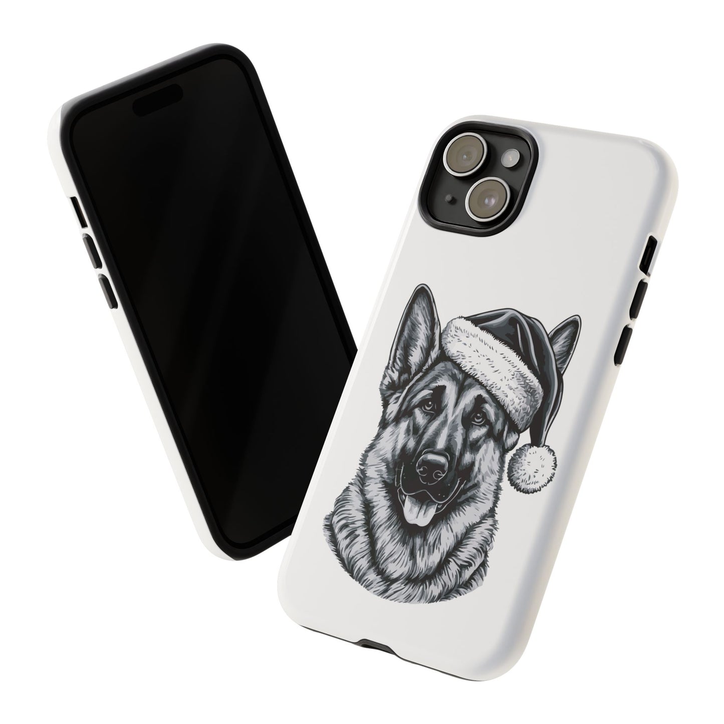 Santa Paws German Shepherd iPhone Case