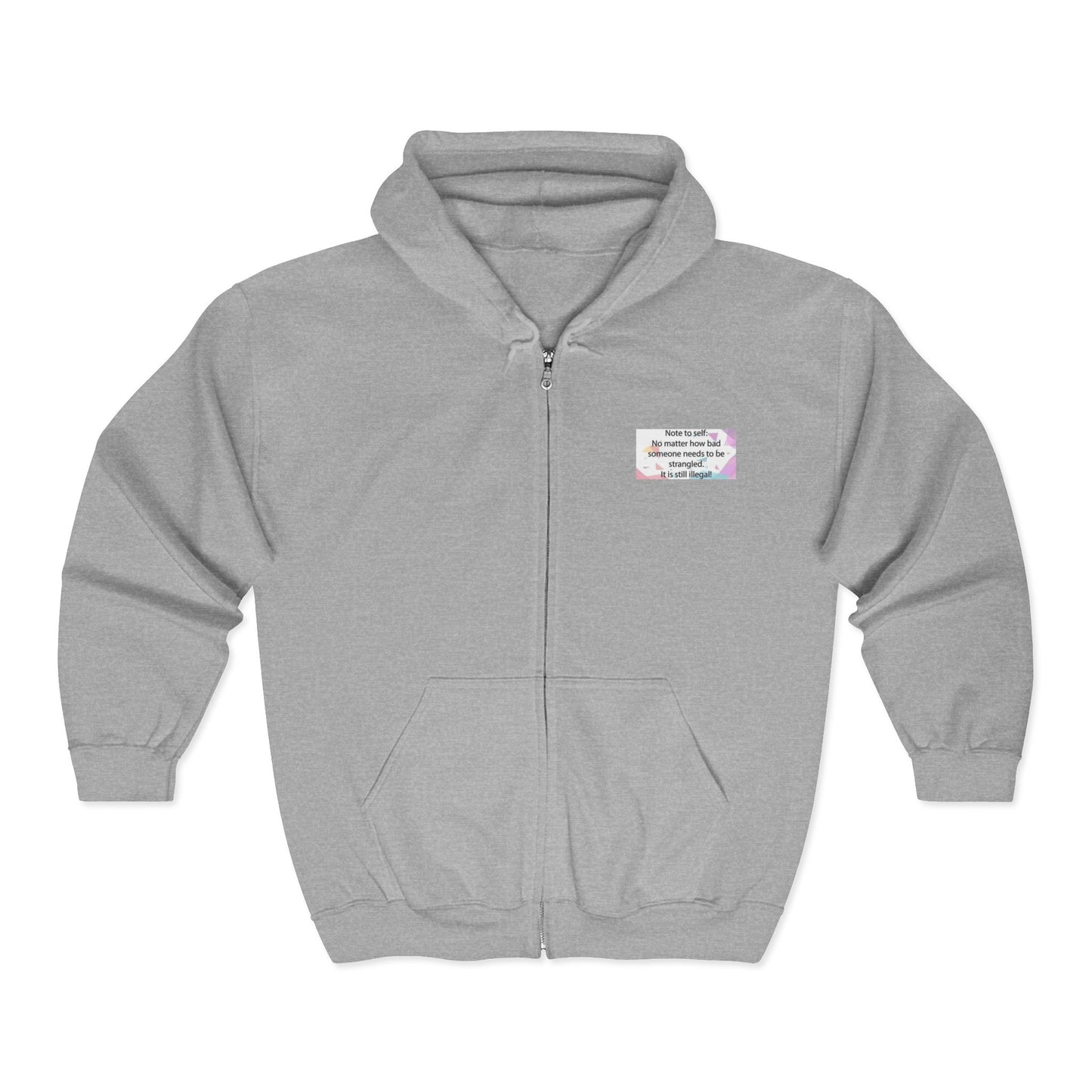 Note to Self Unisex Full Zip Hoodie