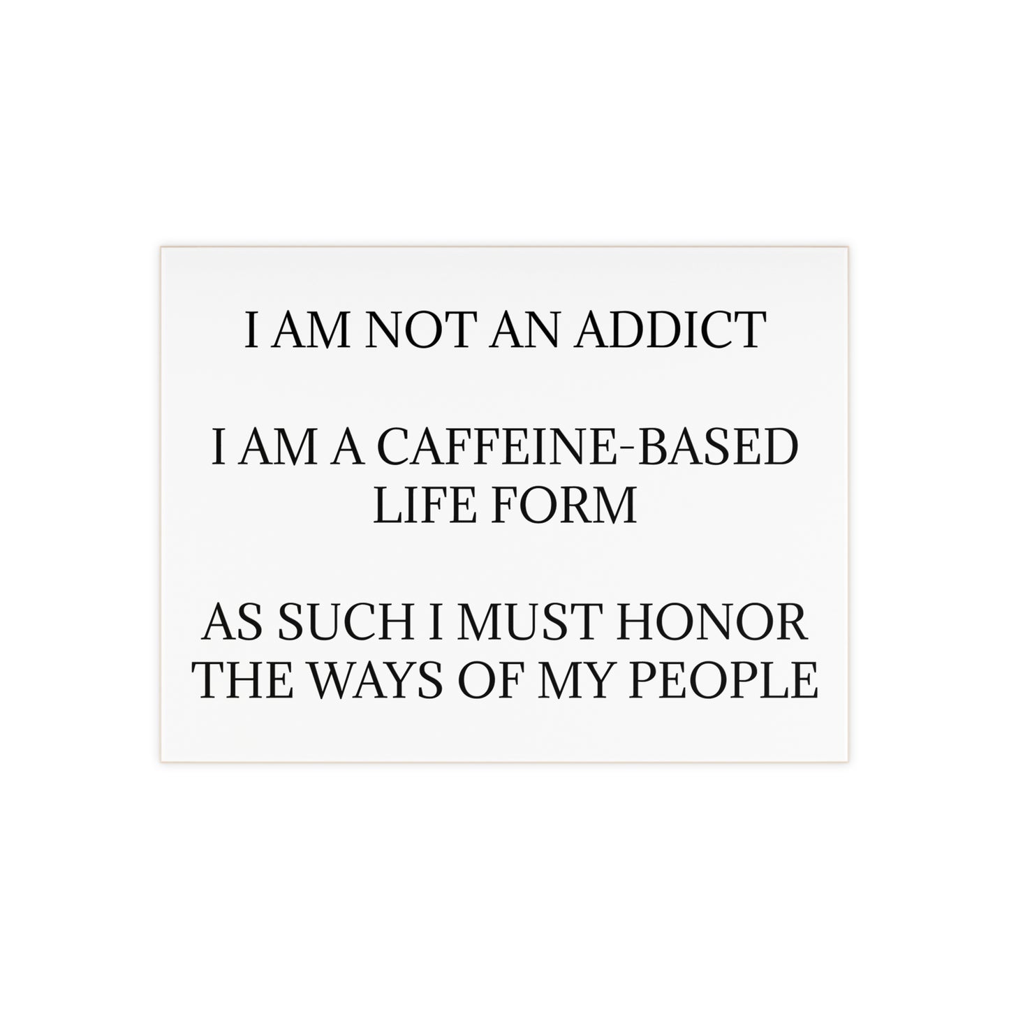 Not An Addict Ceramic Photo Tile